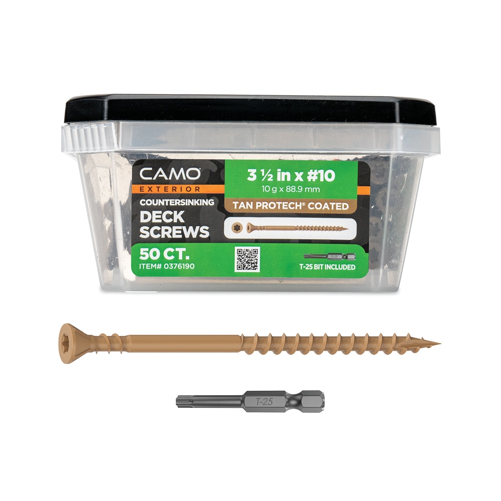 CAMO #10 x 3-1/2-in Wood to wood Deck Screws ( 50 -Per Box )