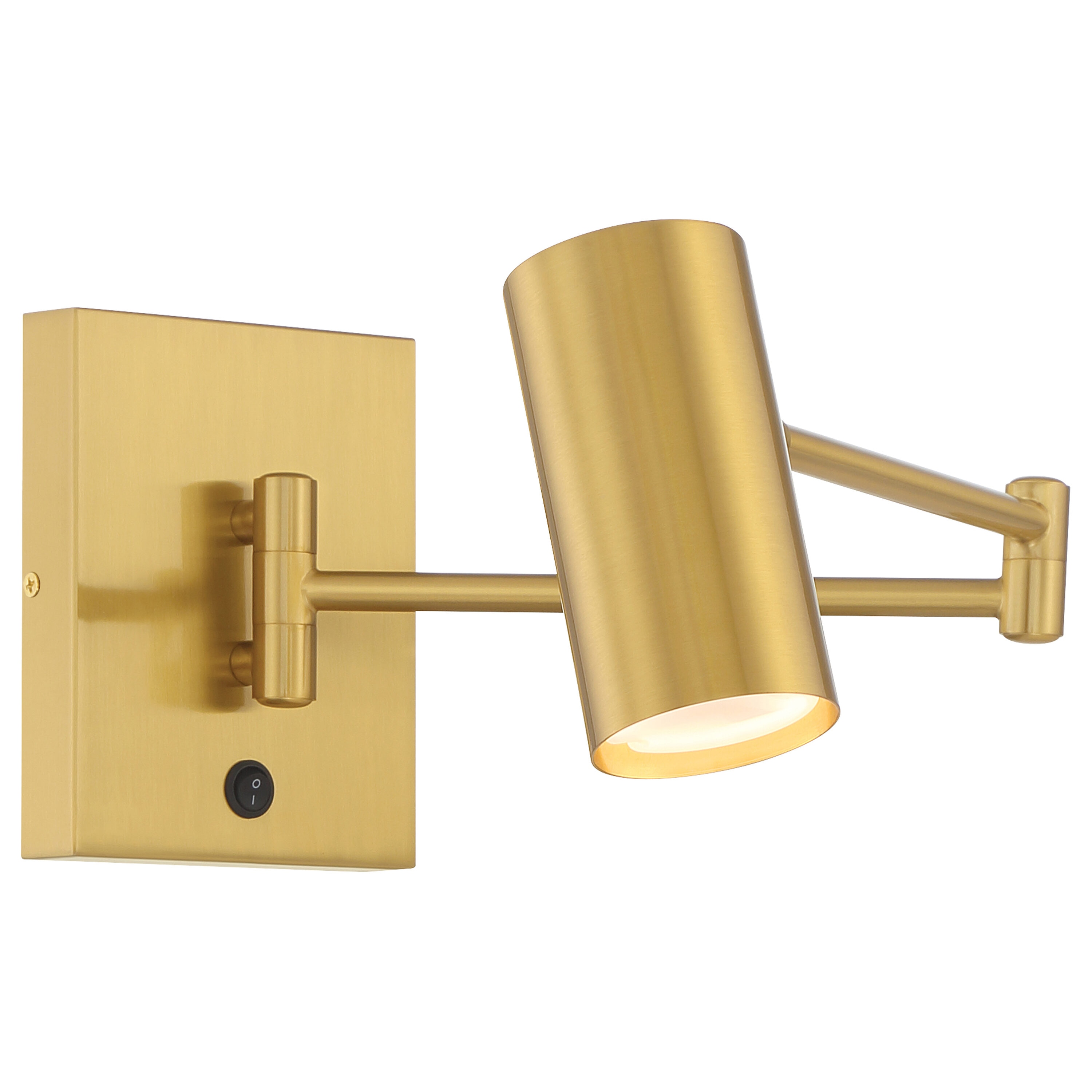 Access Lighting 72015LEDD-ABB Juhl 12.75-in W 1 -Light Antique Brass Integrated LED Wall Sconce