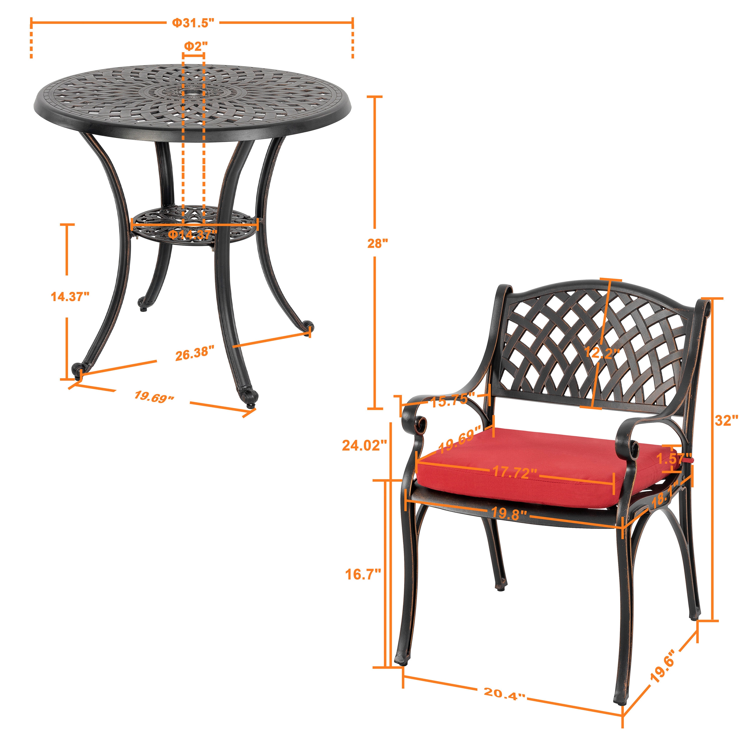 Nuu Garden SCD015-01-0110 Patio-Dining-Sets - View #5