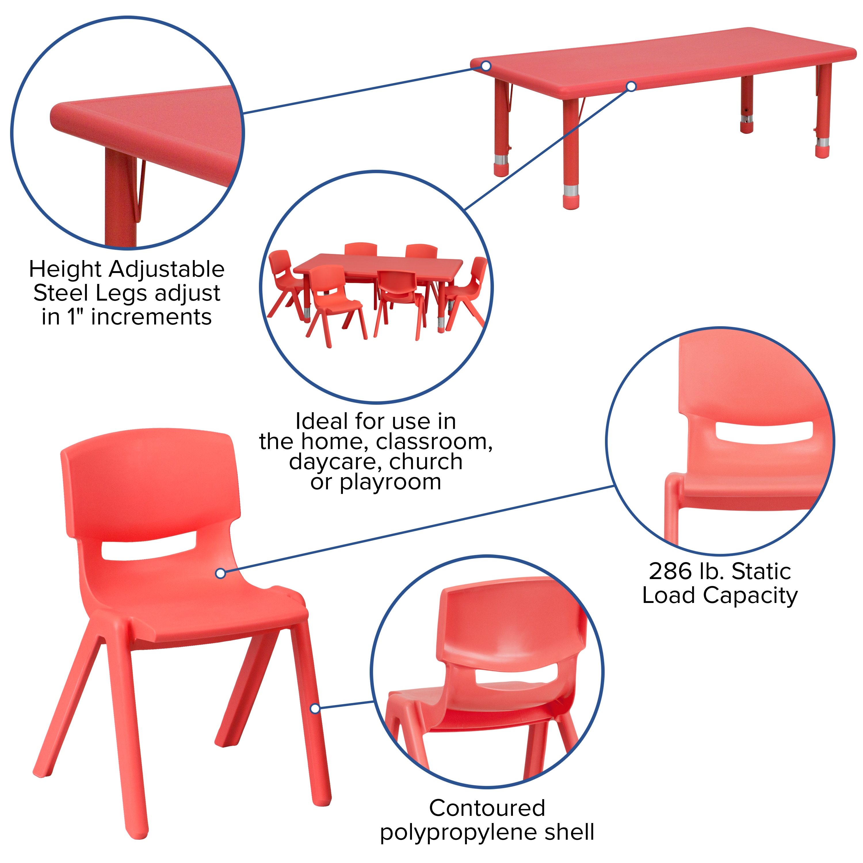 Flash Furniture 847254052740 Kids-Play-Tables - View #5