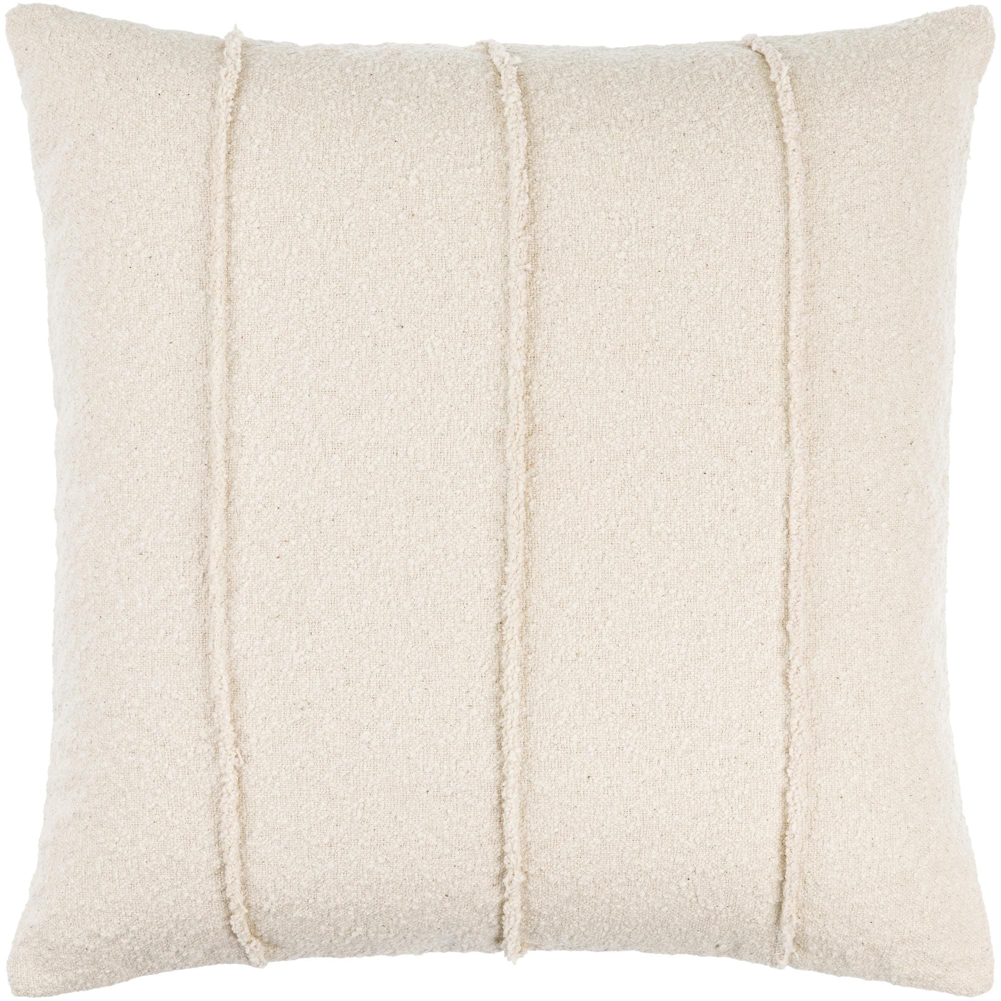 Livabliss Becki Owens Mindy 20-in x 20-in Ivory Ecru Square Indoor Decorative Pillow