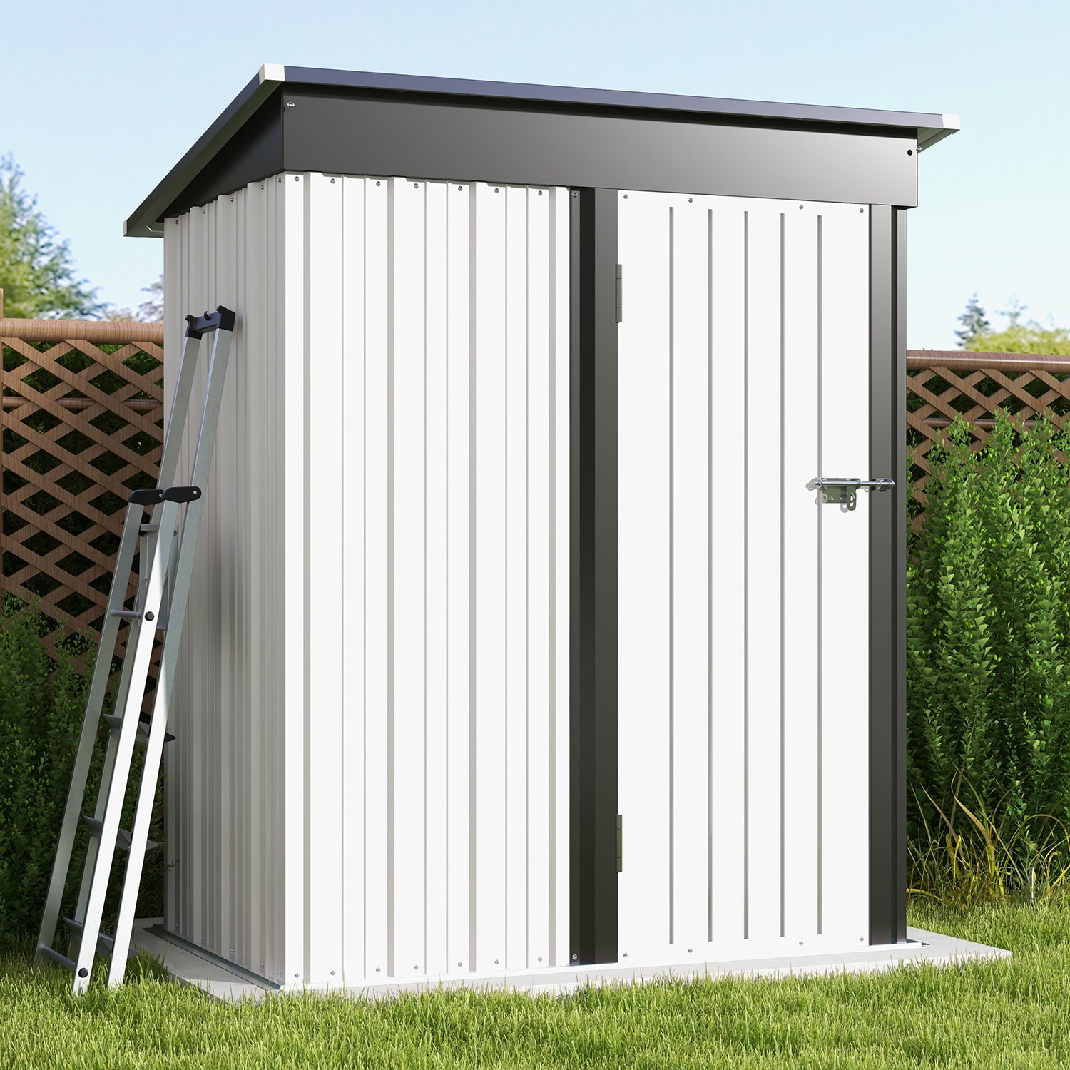 Patiowell WES-PS1053S0BNWT Metal-Storage-Buildings-Sheds - View #6