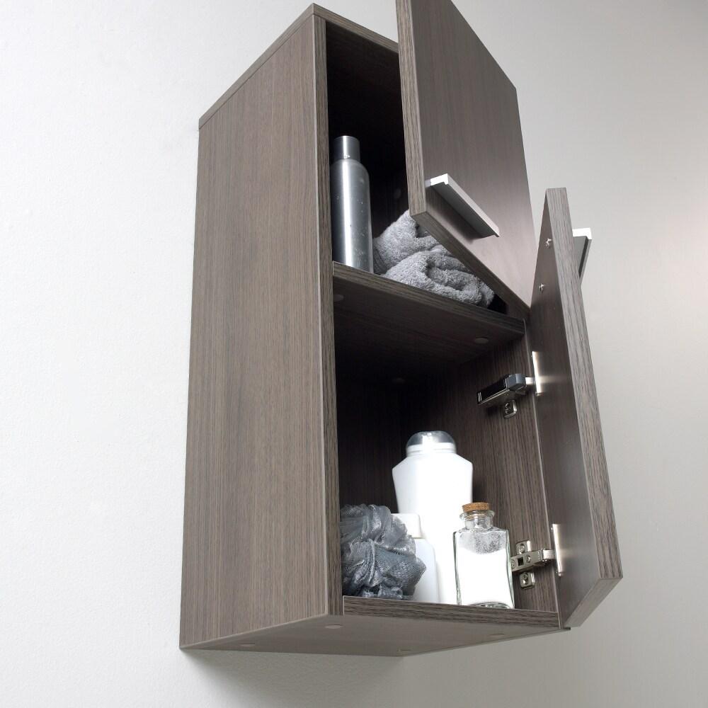 Sharon 16 W x 60 H Bathroom Shelf Finish: Gray Teak