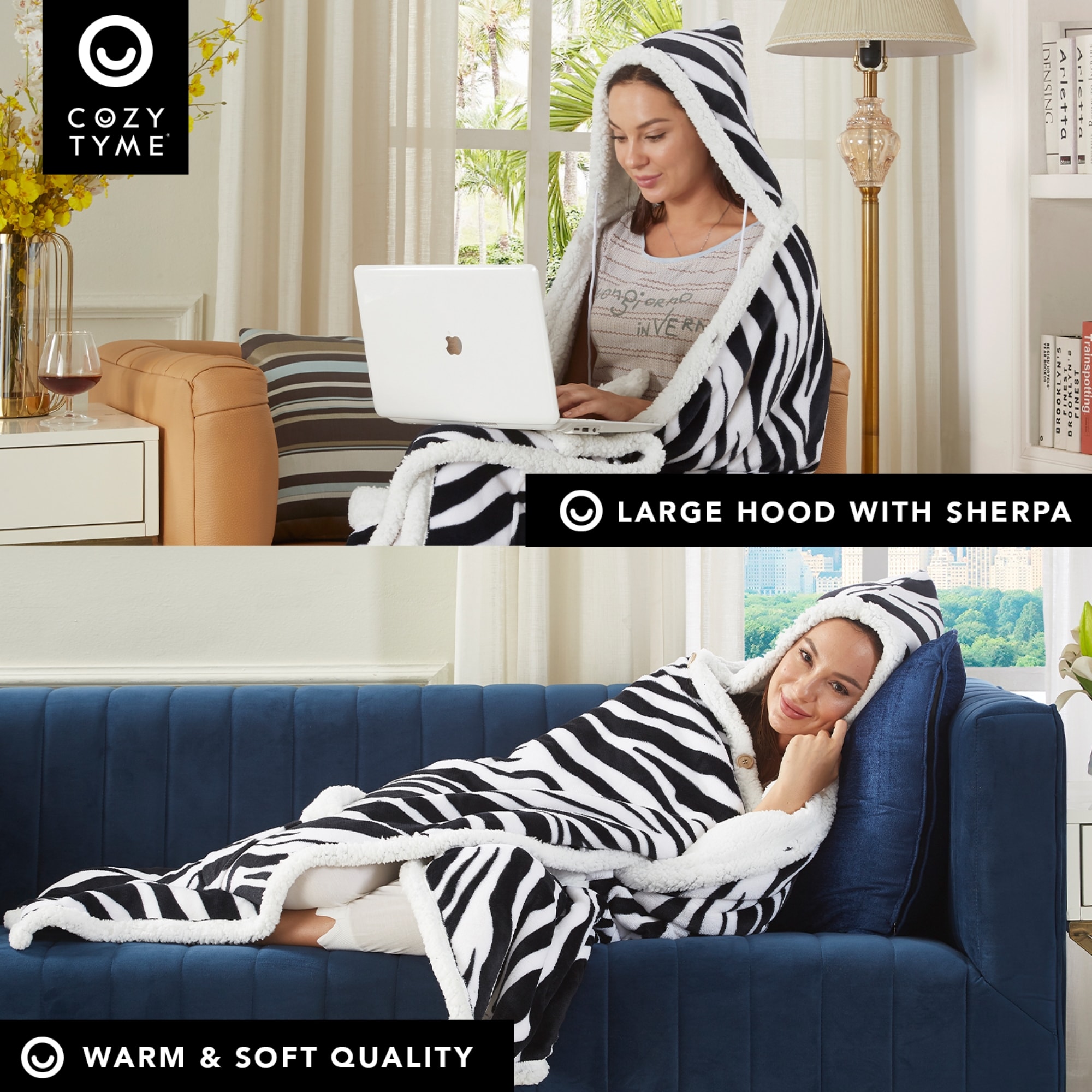 Cozy Tyme B189-20ZB-LS Blankets-And-Throws - View #5