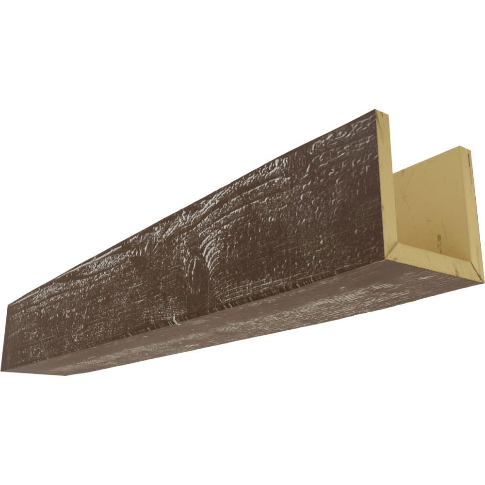 Ekena Millwork BMRS3C0120X060X240VM Rough Sawn 6-in x 12-in x 240-in Vintage Mahogany Finished Polyurethane U-Shaped Decorative Beam
