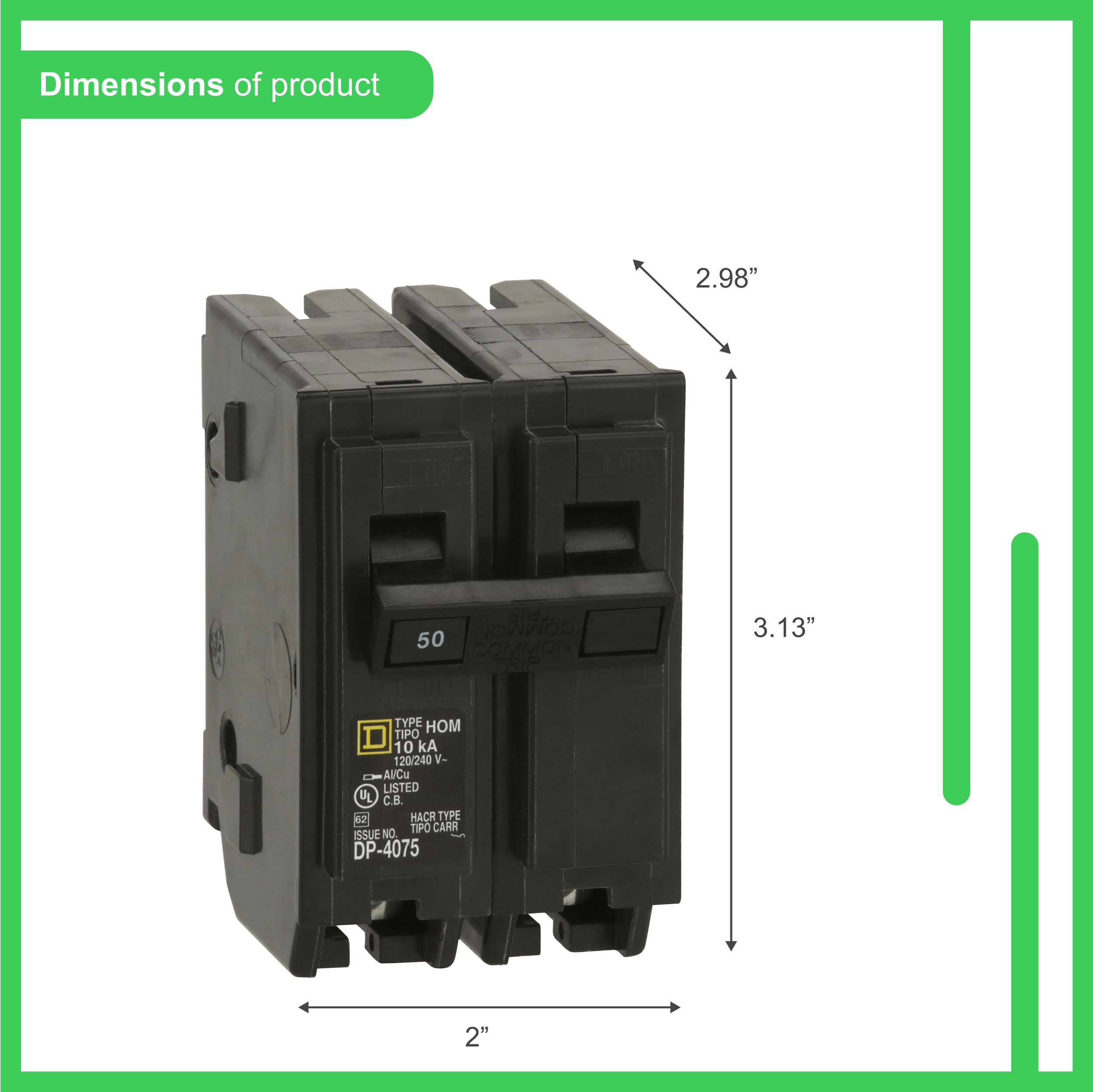 Square D HOM250CP Circuit-Breakers - View #3