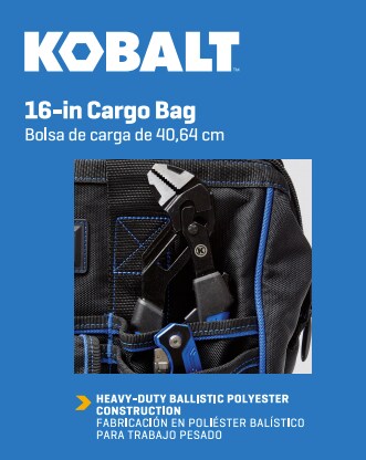 Kobalt - GP-62575A - Blue Black Polyester 12-in 5-Gallon Bucket