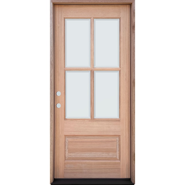 Greatview Doors 36-in x 80-in Wood 3/4 Lite Right-Hand Inswing