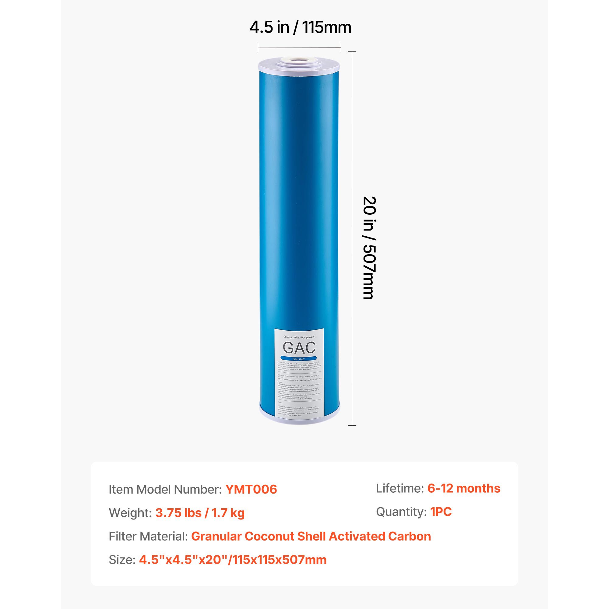 VEVOR SCQWSGLQLXGA07776V0 Replacement-Water-Filters-Cartridges - View #7