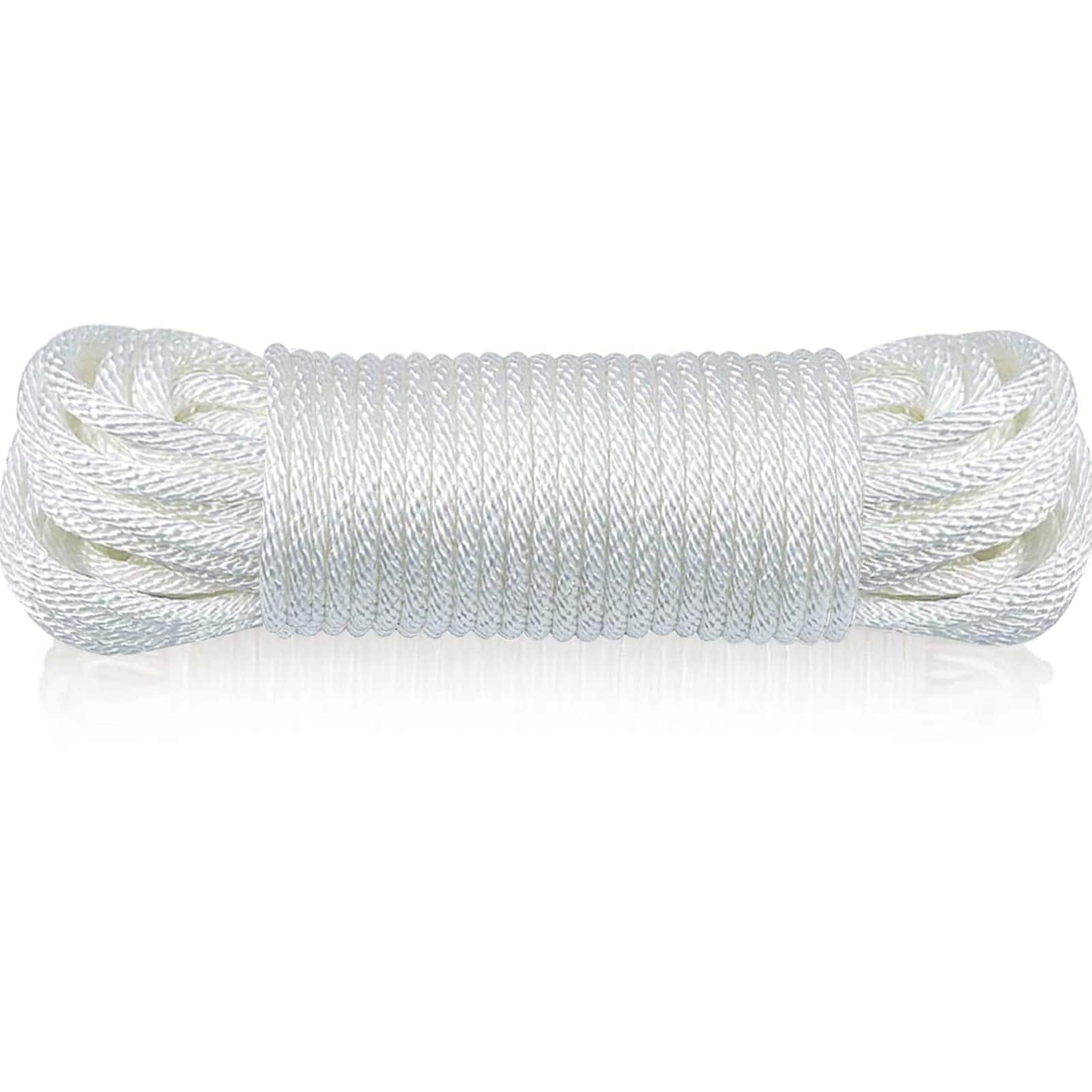 Aoibox  1 4 in x 50 ft Solid Braid Polyester Flagpole Halyard Rope for Flagpoles up to 25 ft Flagpole Accessories