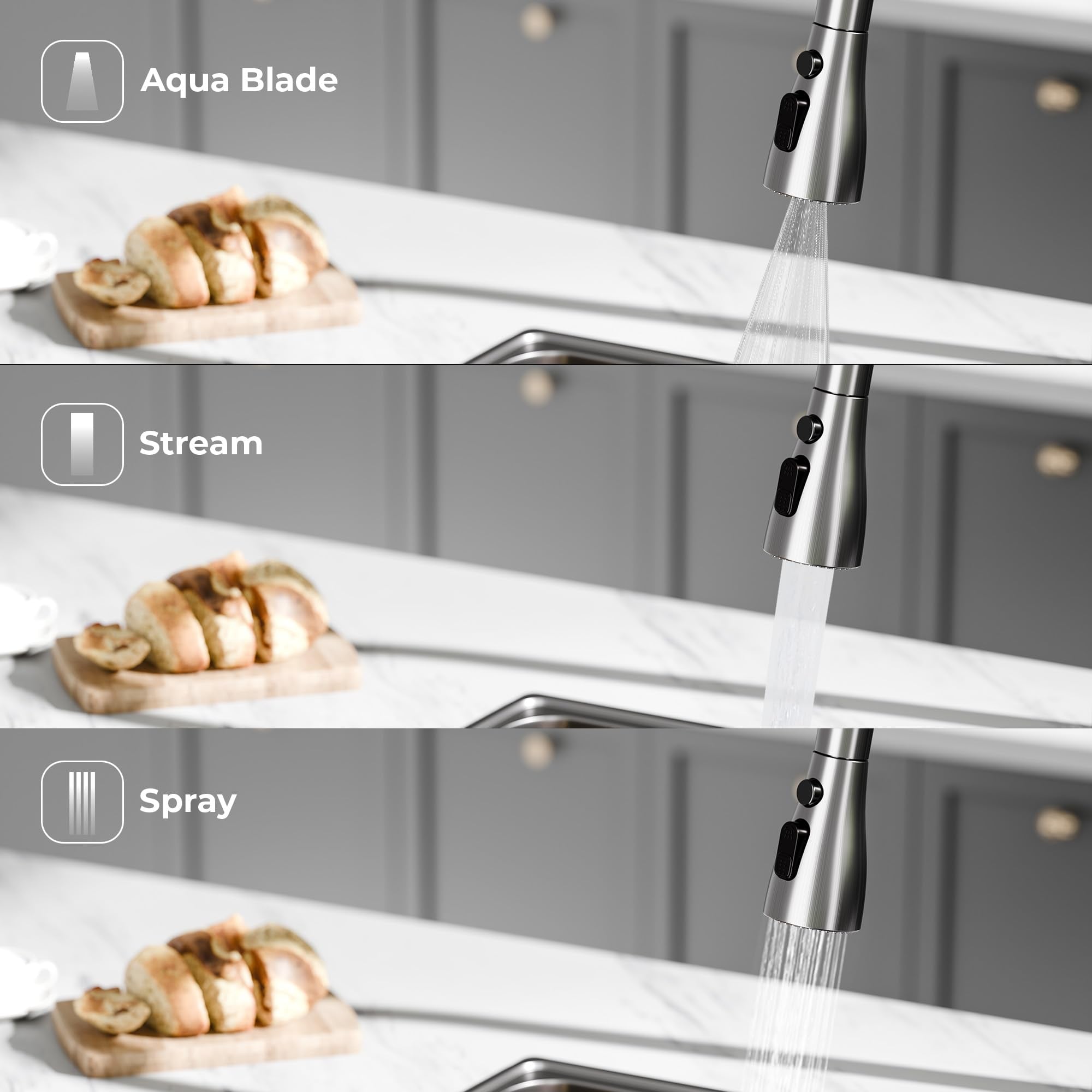 Garvee BIPQ1MIZZ3T4163 Kitchen-Faucets - View #2