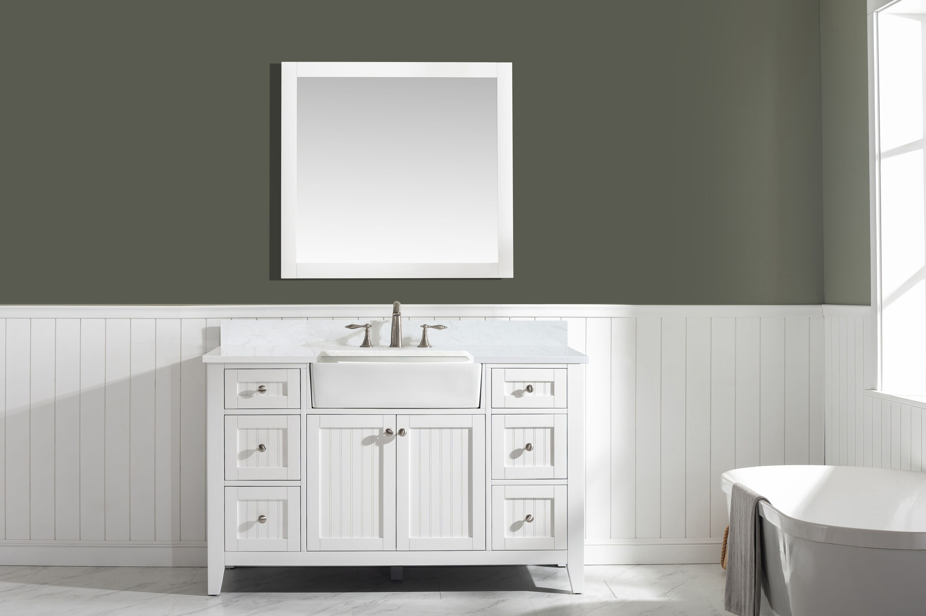 Design Element BK-54-WT Bath-Vanity-Combo - View #2