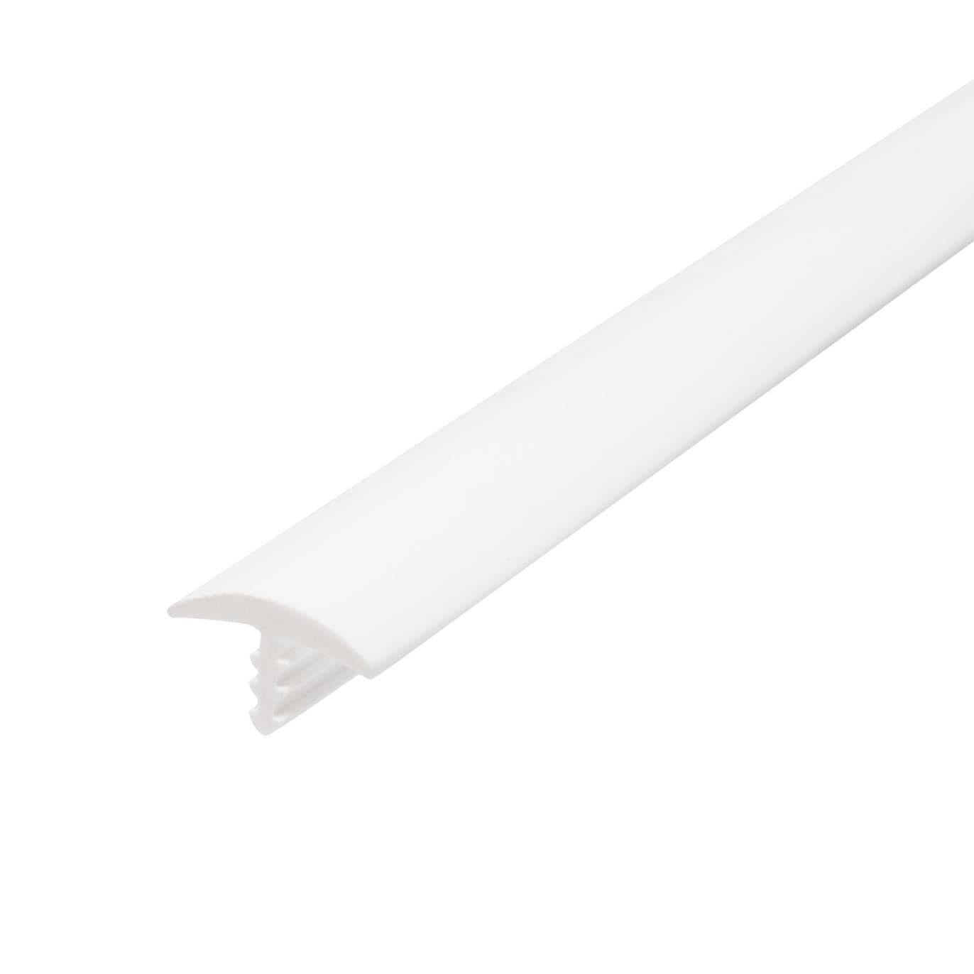 Outwater 3P1.27.00565 T-molding 9/16-in White Flexible Polyethylene Center Barb Tee Moulding 250-ft Coil