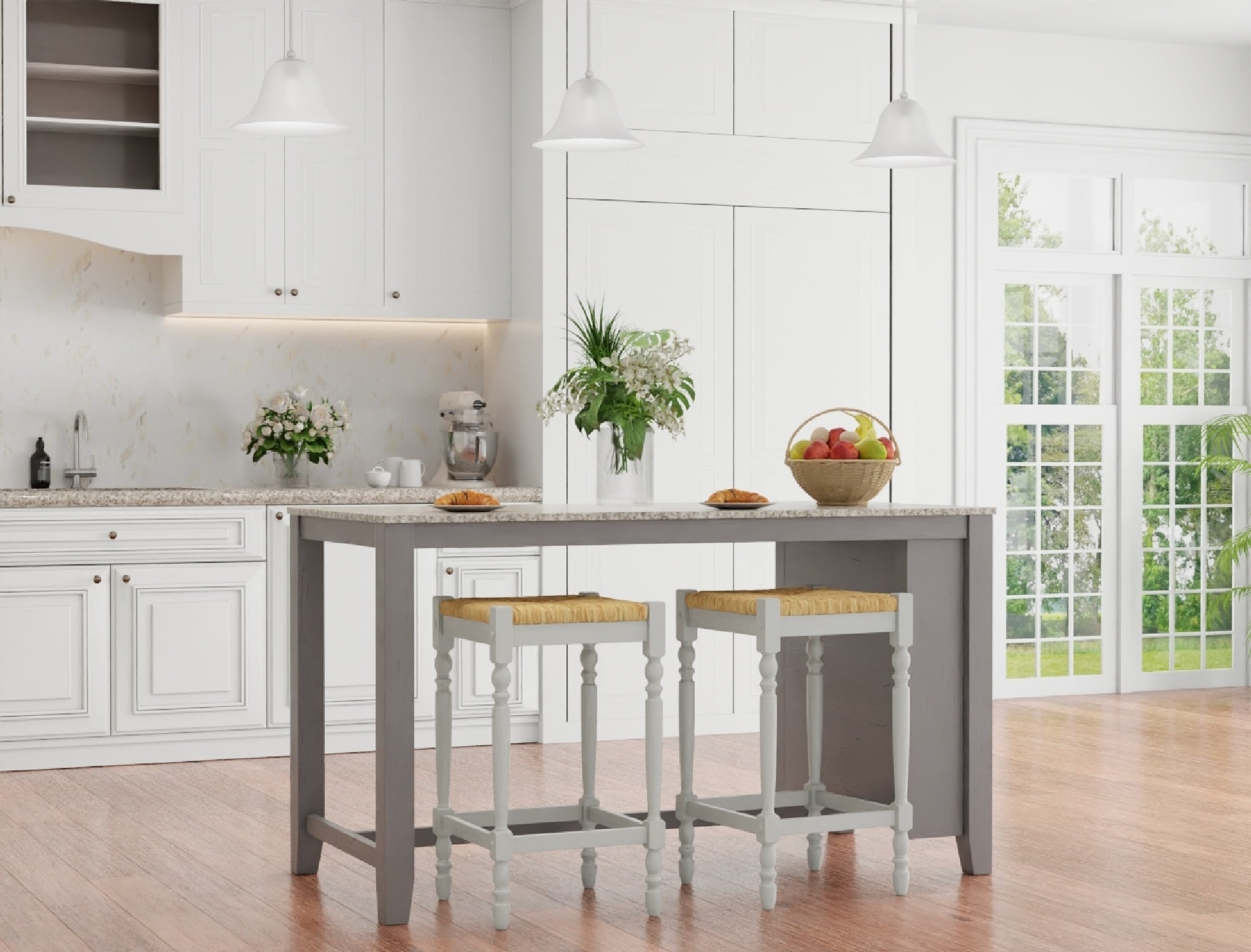 Carolina Cottage 2663-RTA-MW stools - View #10
