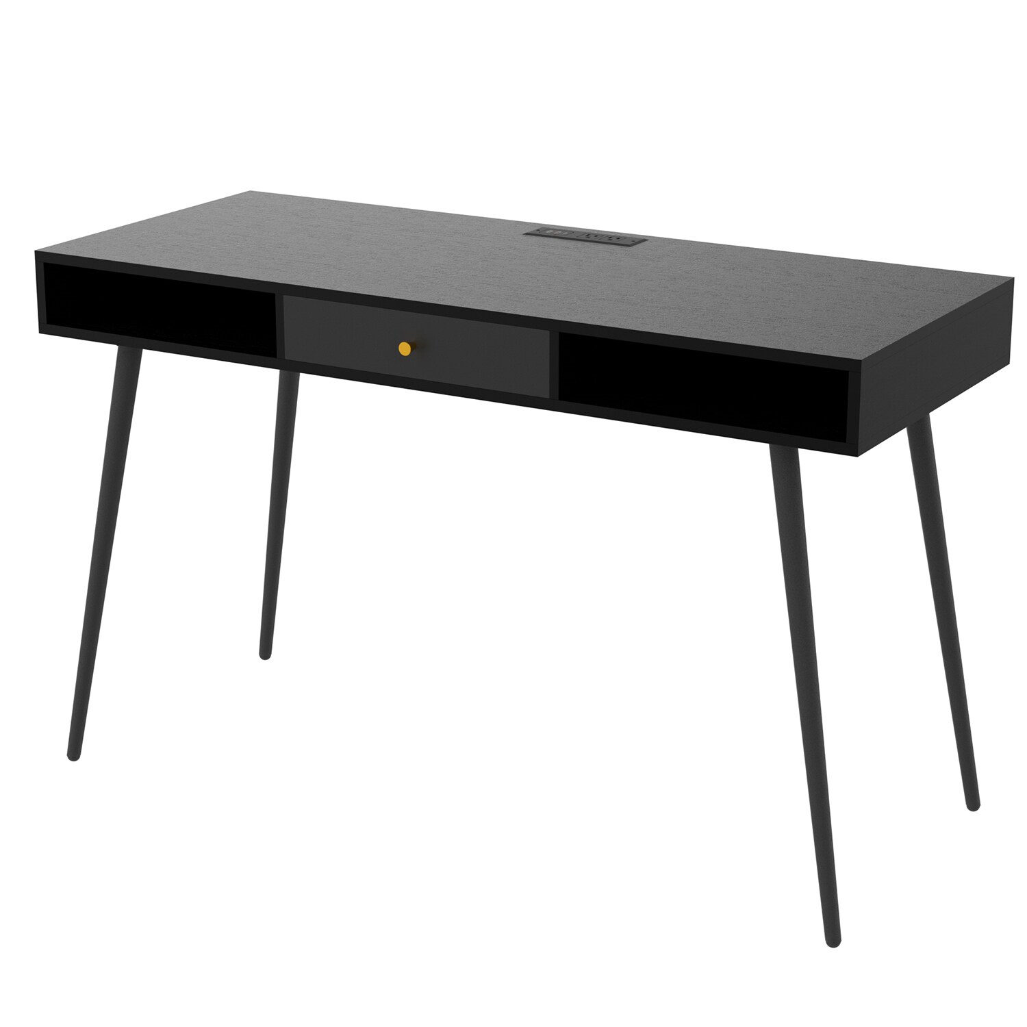 SINOFURN 46.8-in Black Rustic Standing Desk in the Desks department at ...