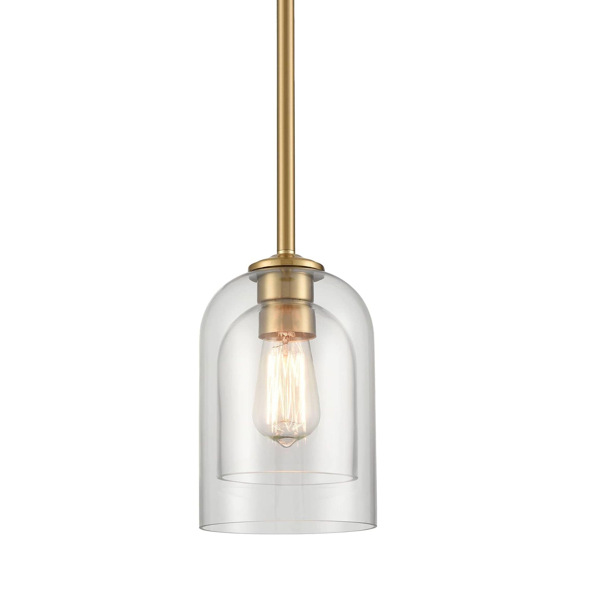 Brass Double shade Pendant Lighting at Lowes.com