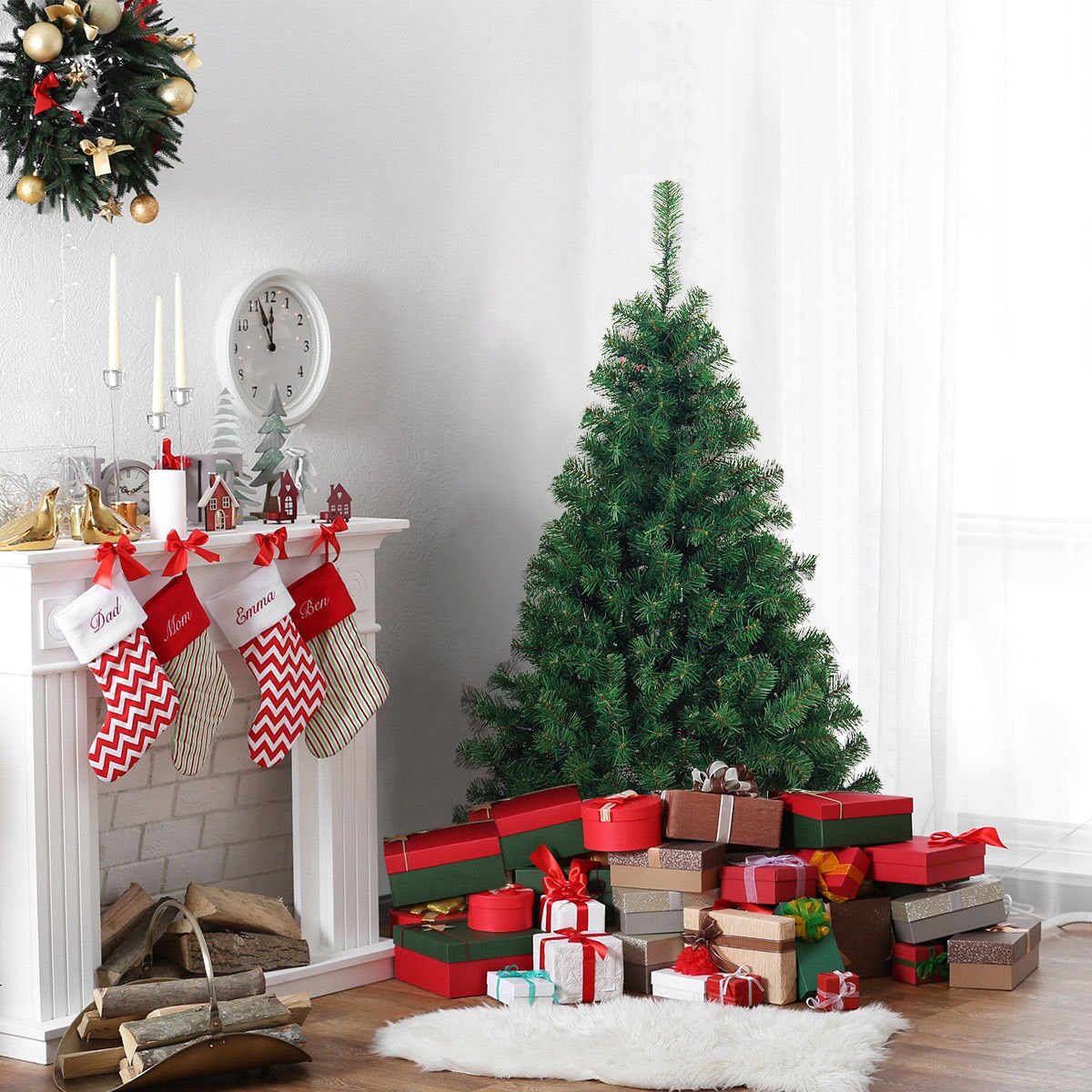 Costway CM21226 Artificial-Christmas-Trees - View #4