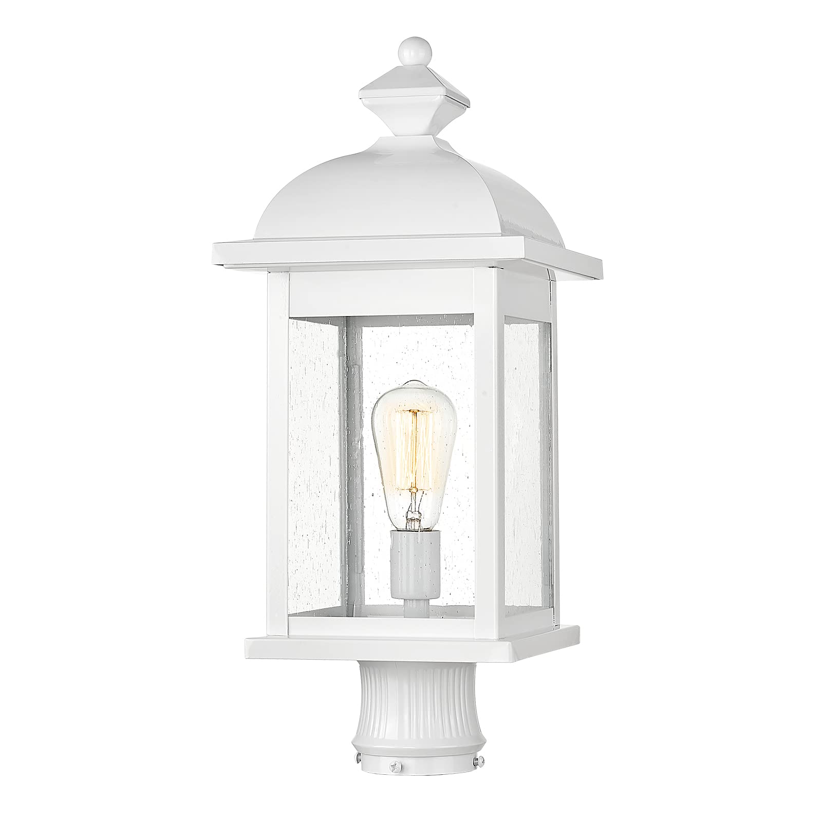 LTMATE LS4FD54P2 WH JAZAVA 21.3-Inches H White Hardwired LED Pier-mounted light