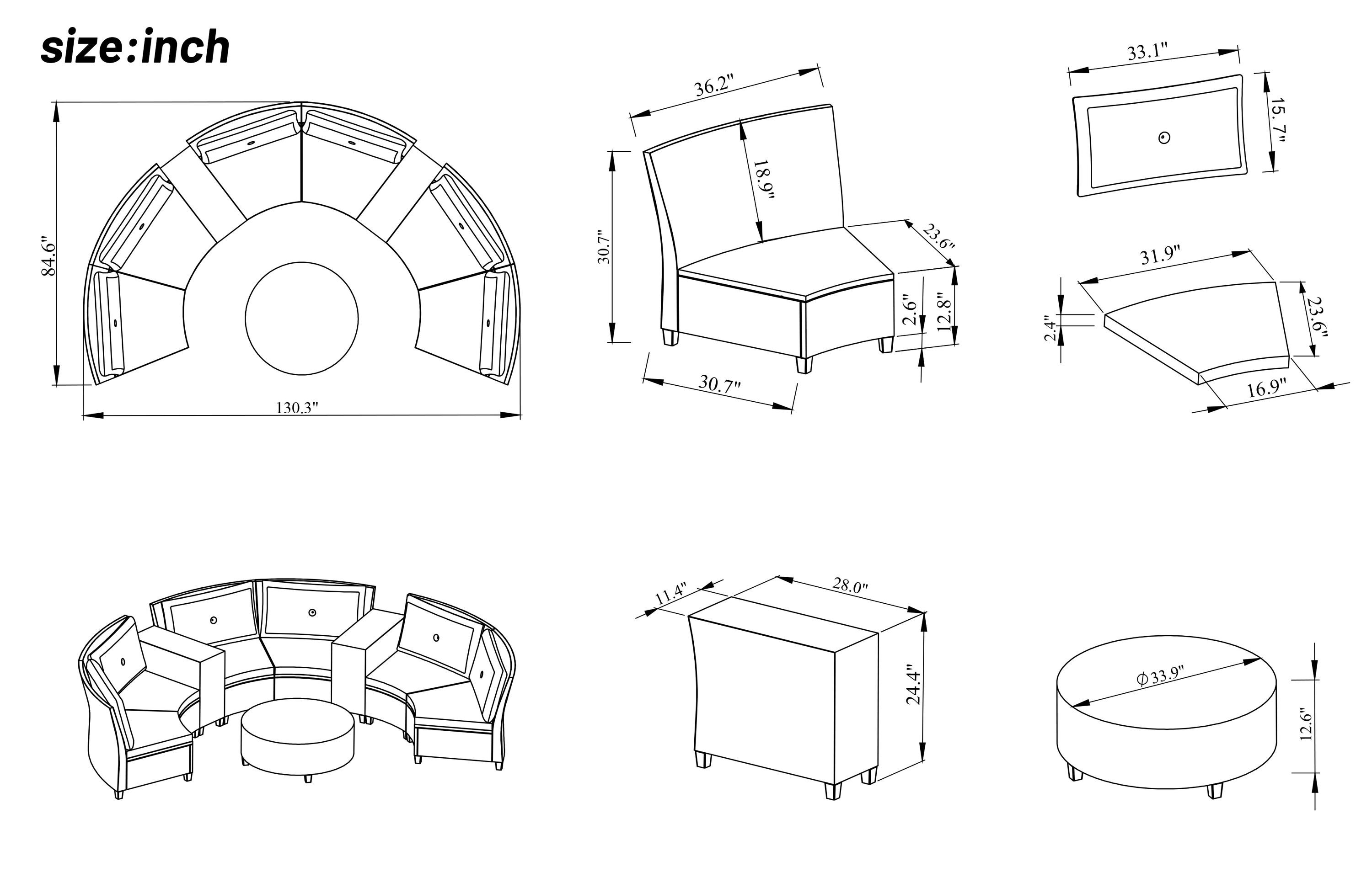 Clihome CL-GO18AAC Patio-Conversation-Sets - View #5