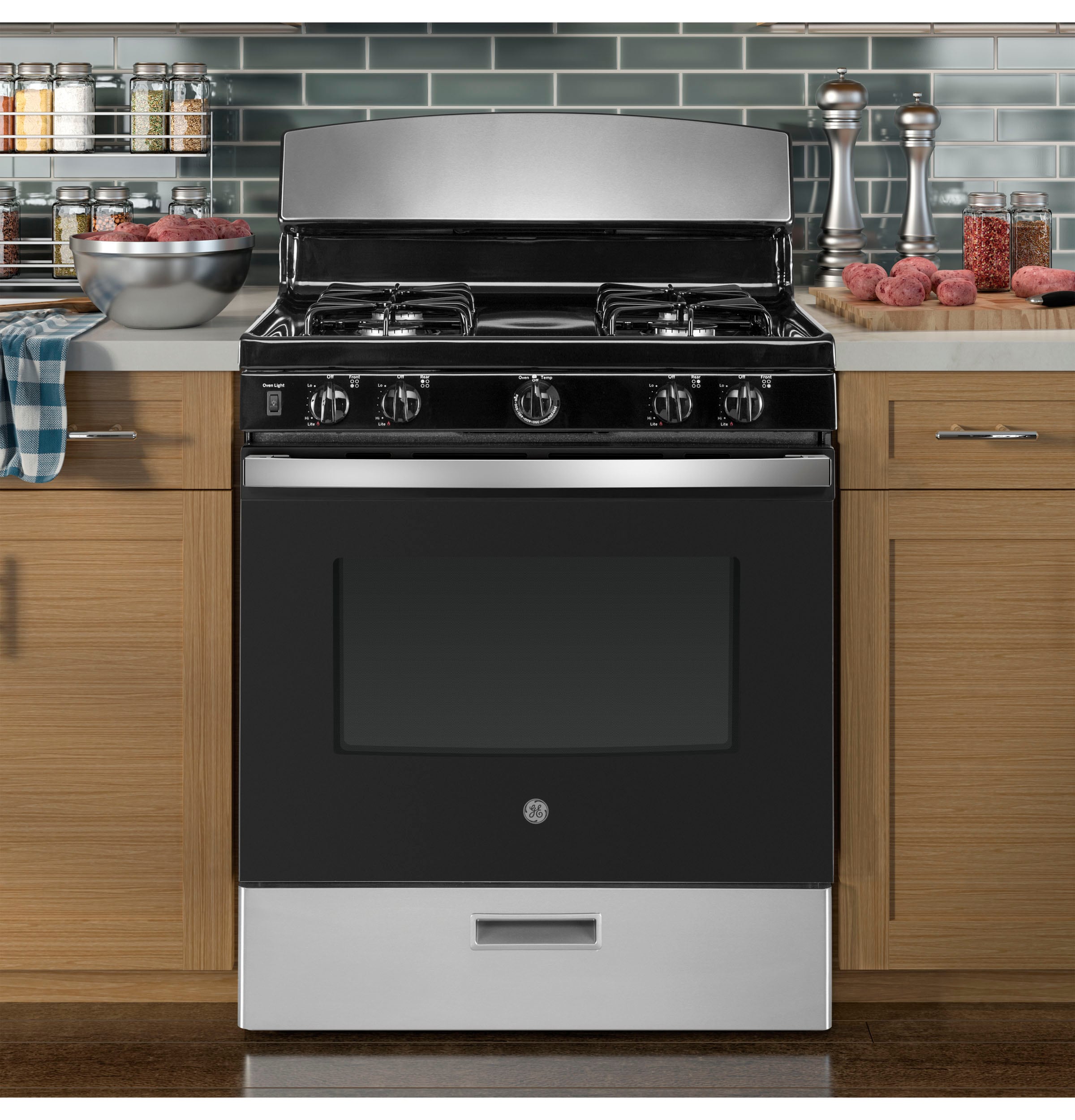 GE JGBS30RETSS Freestanding-Gas-Ranges - View #5