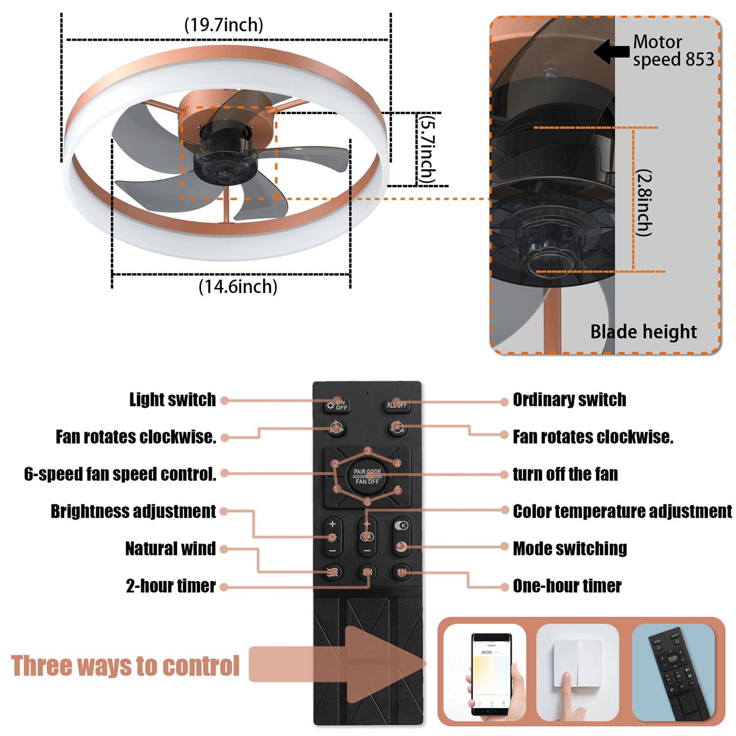 Bybafun YB5100092 Ceiling-Fans - View #3
