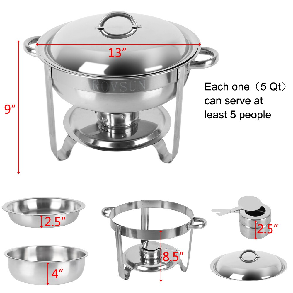 Winado 1-Station 20-Quart Commercial/Residential Tea Light Chafing Dish LO1G27000255 Sansujyuku sansujyuku.com