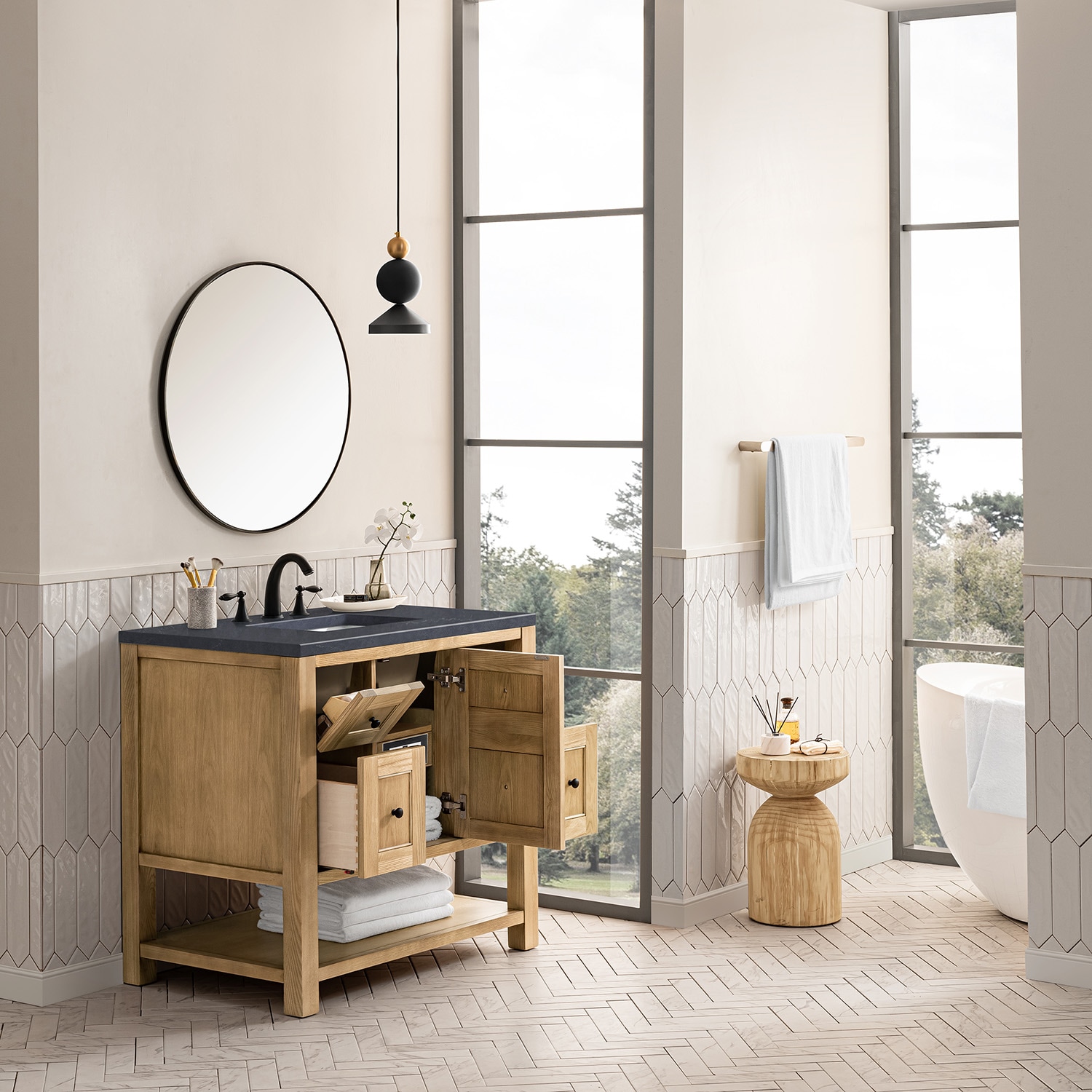 James Martin Vanities 330-V36-LNO-3CSP Bath-Vanity-Combo - View #4