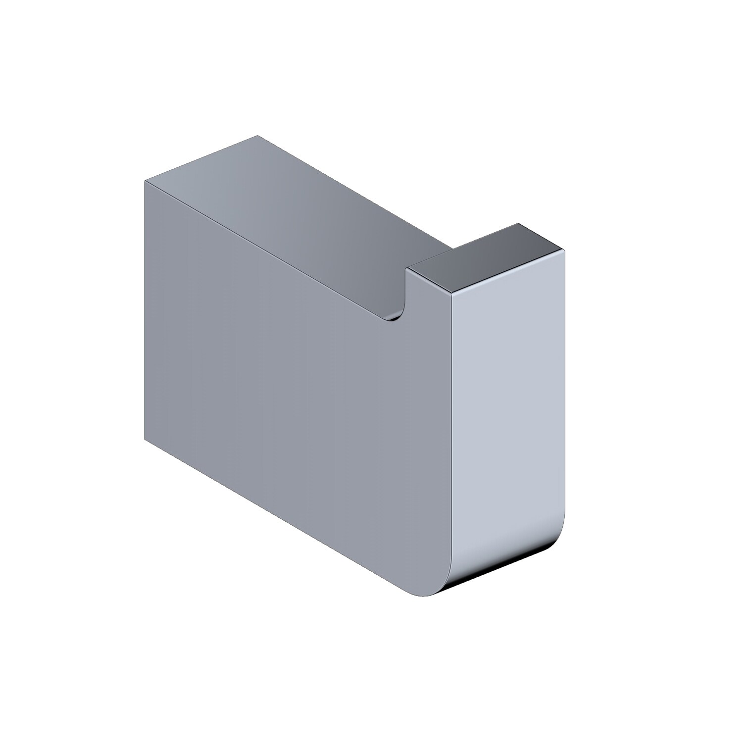 WS Bath Collections CUBE WSBC 226808 CR Cube Polished Chrome Single -Hook Wall mount Towel Hook