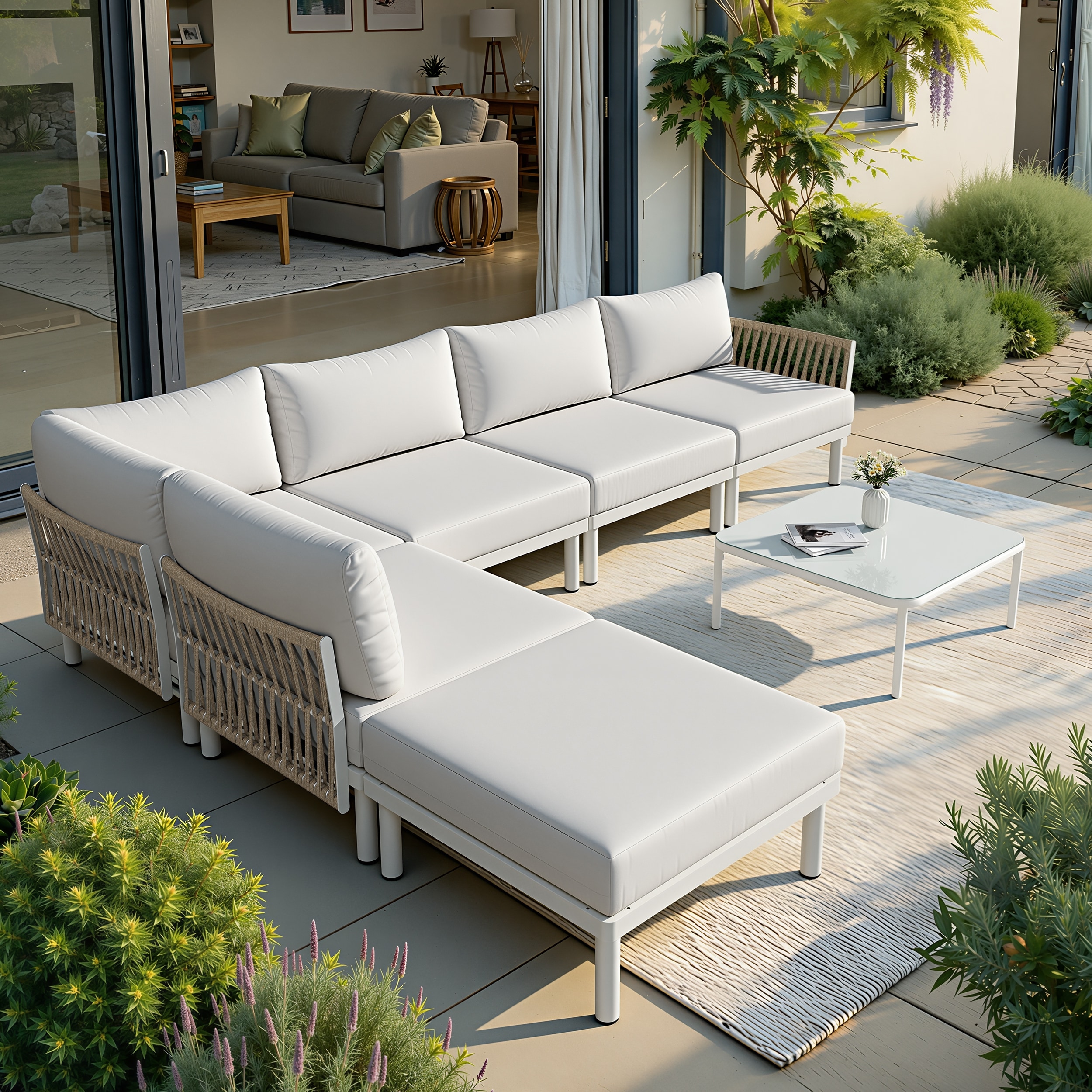 Crestlive Products CL-SF015BEI-6 Patio-Sofas-Daybeds - View #2