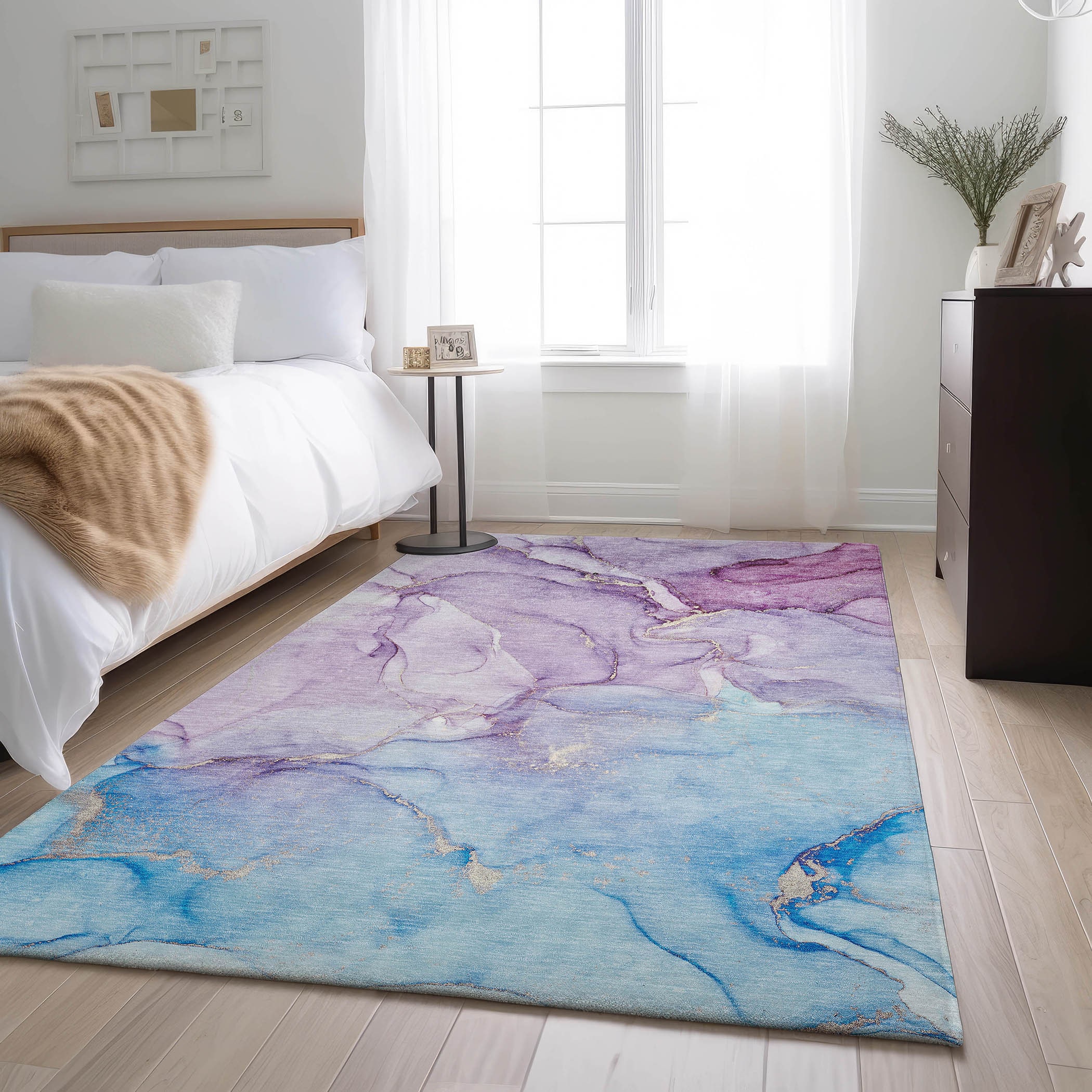 Addison Rugs AMF572TE20X30 Mayfield AMF572TE 2 x 3 (ft) Loomed Polyester Teal Rectangular Indoor Geometric Machine washable Area rug