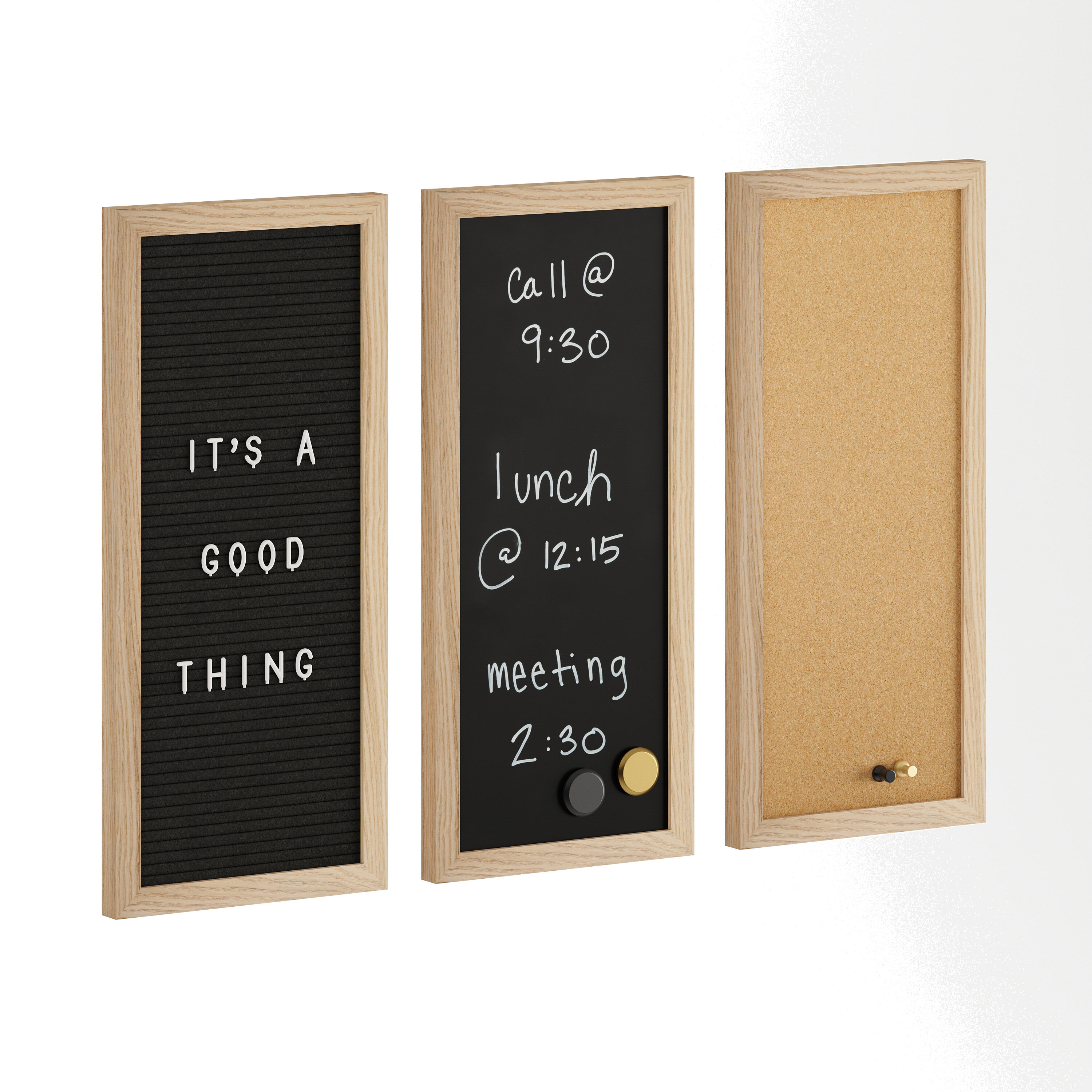 Chalkboard Calendar Corkboard Combo, 24 x 18 Chalkboard