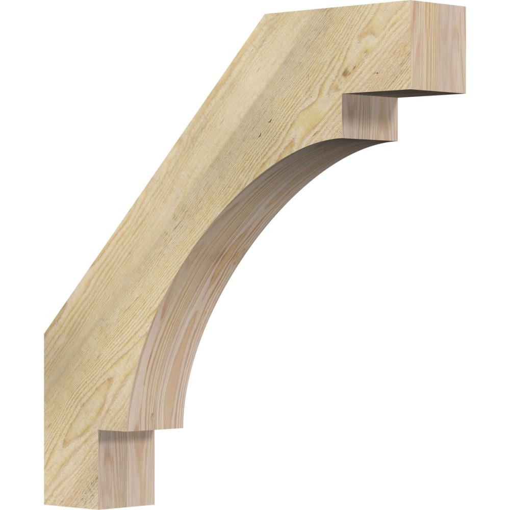 Ekena Millwork BRC04X24X24MRC00RDF 4-in x 24-in x 24-in Douglas Fir Wood Merced rough sawn