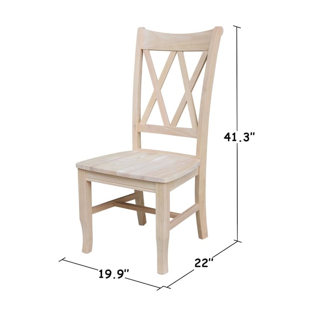 International Concepts Set of 2 Side Chair (Wood Frame) in the Dining ...