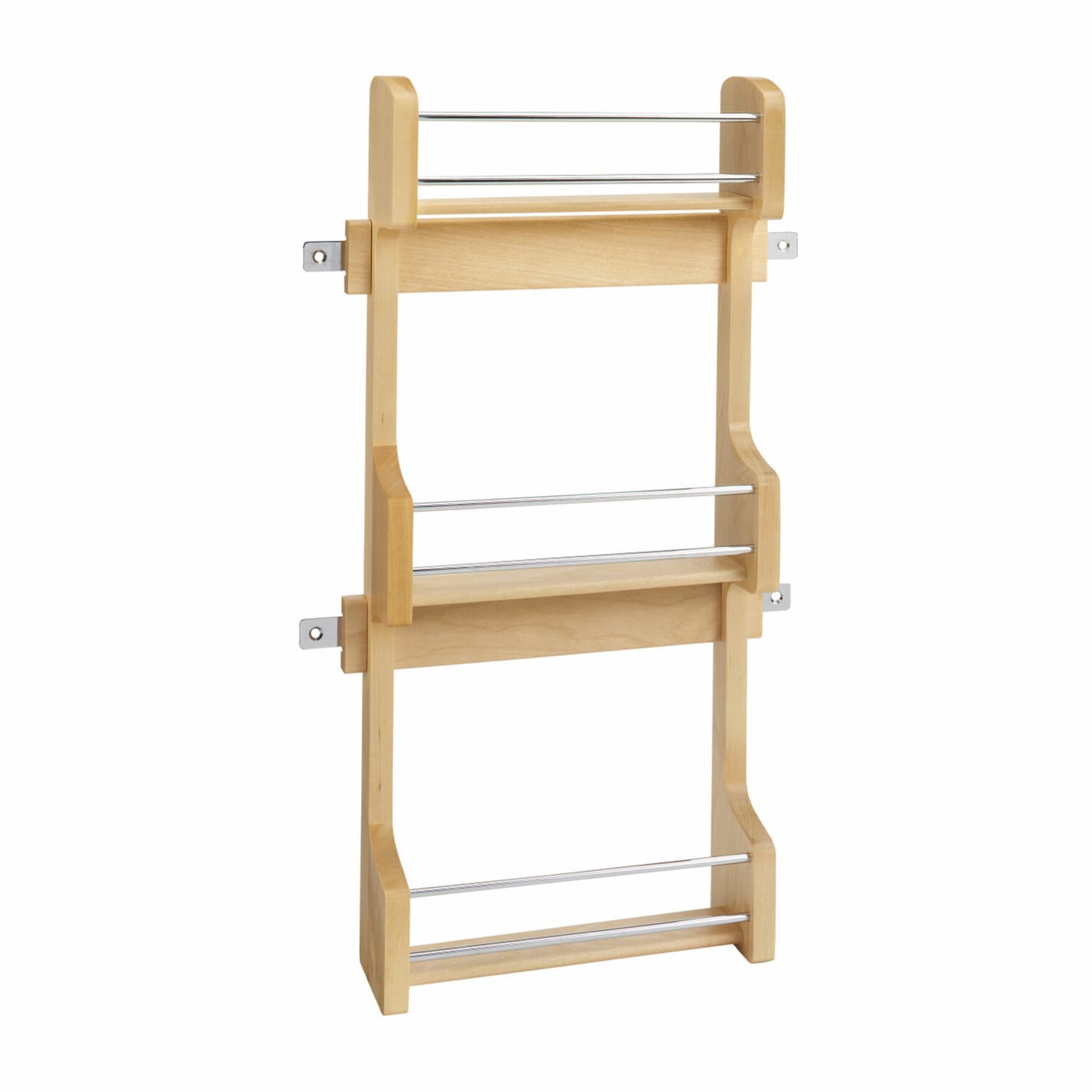 Rev A Shelf 9.62 in W x 21.5 in H Door Wall Mount Wood Spice Rack