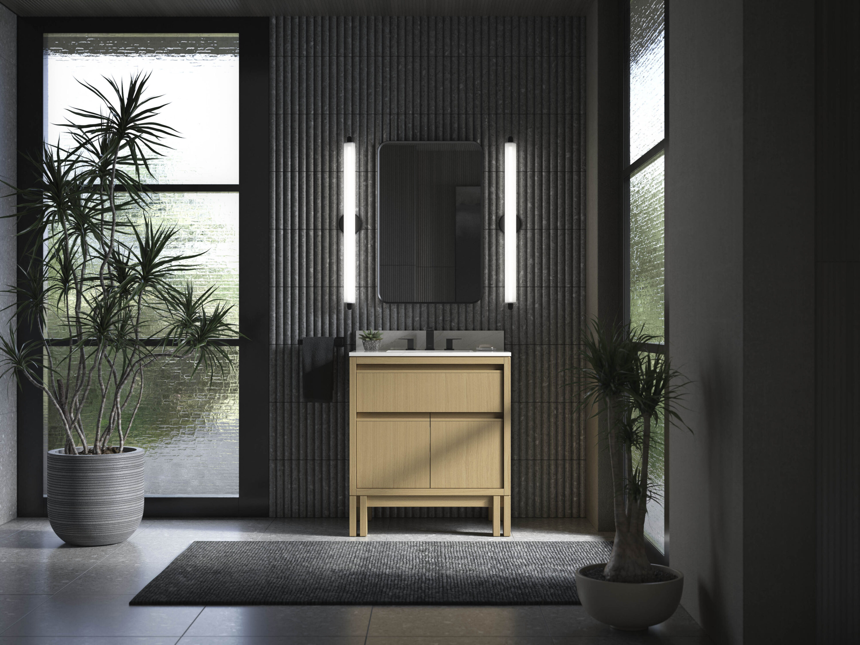 KOHLER Solive Undermount Bathroom Vanity with White Quartz Top