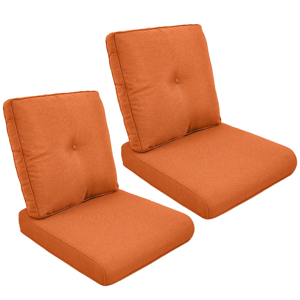 Rilyson 25-in x 22-in 4-Piece Red Deep Seat Patio Chair Cushion ...