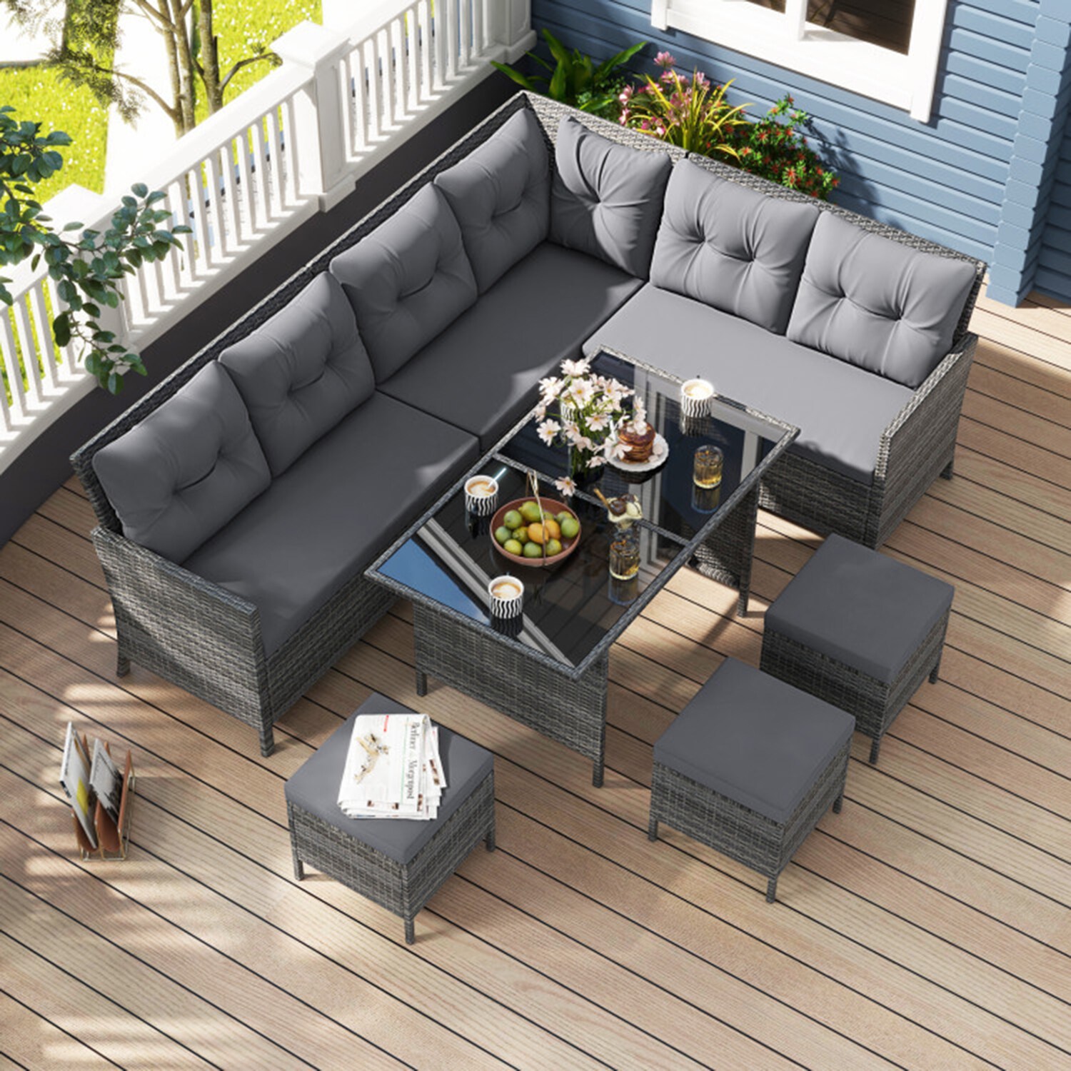 Mondawe MO-HW72354GR Patio-Sofas-Daybeds - View #3
