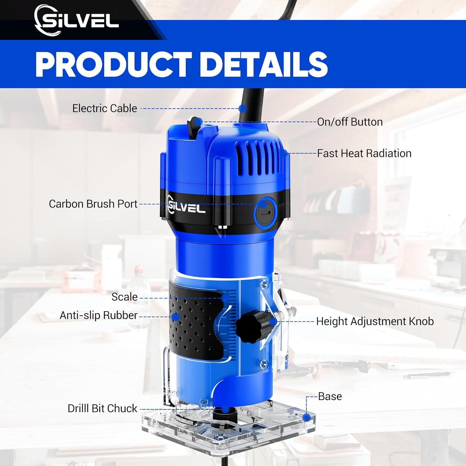 Silvel KF370013-03-BLUE Router-Bit-Sets - View #5