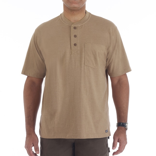 Smith's Workwear Men's Knit Short Sleeve Solid Henley (XX-large) in the ...