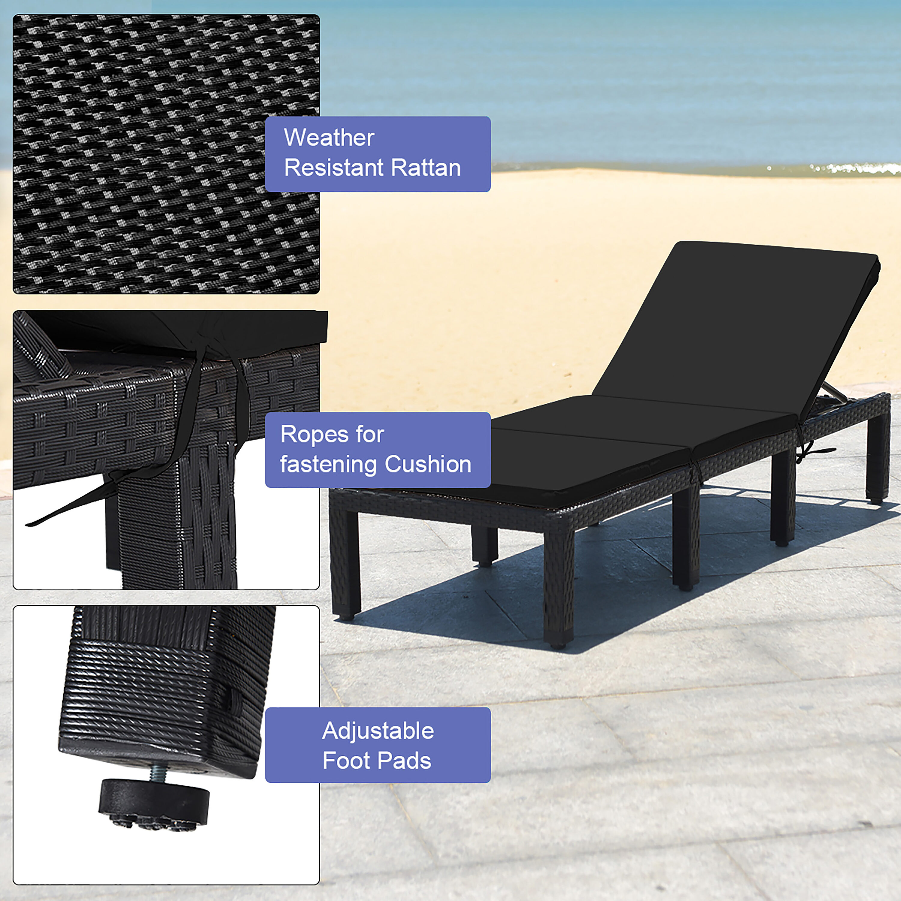 Costway HW68749TU-DK Patio-Chairs - View #2