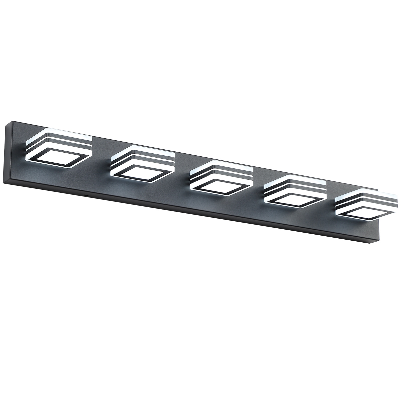 Flynama L-70915 Vanity Light 22-in 5 -Light Matte Black Modern/contemporary Vanity light