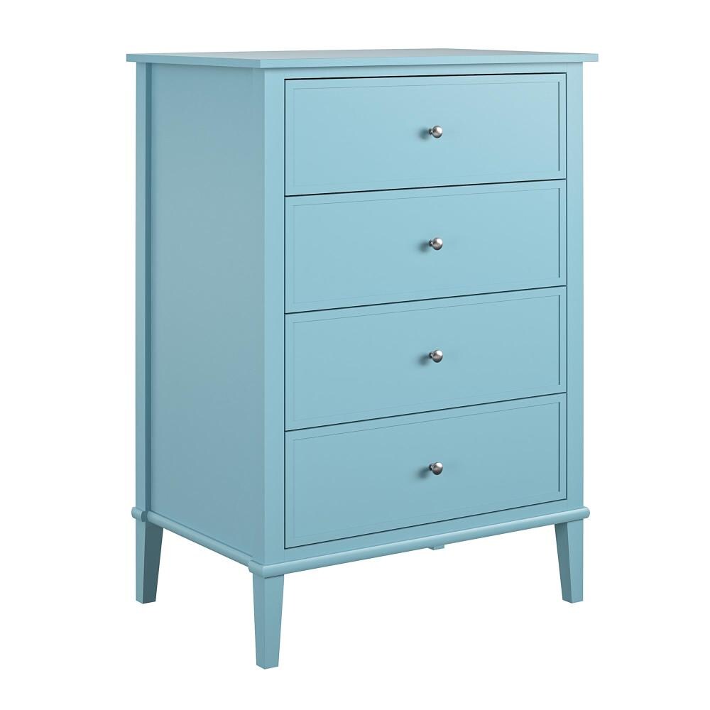 Ameriwood Home Franklin Blue 4-Drawer Standard Dresser at Lowes.com