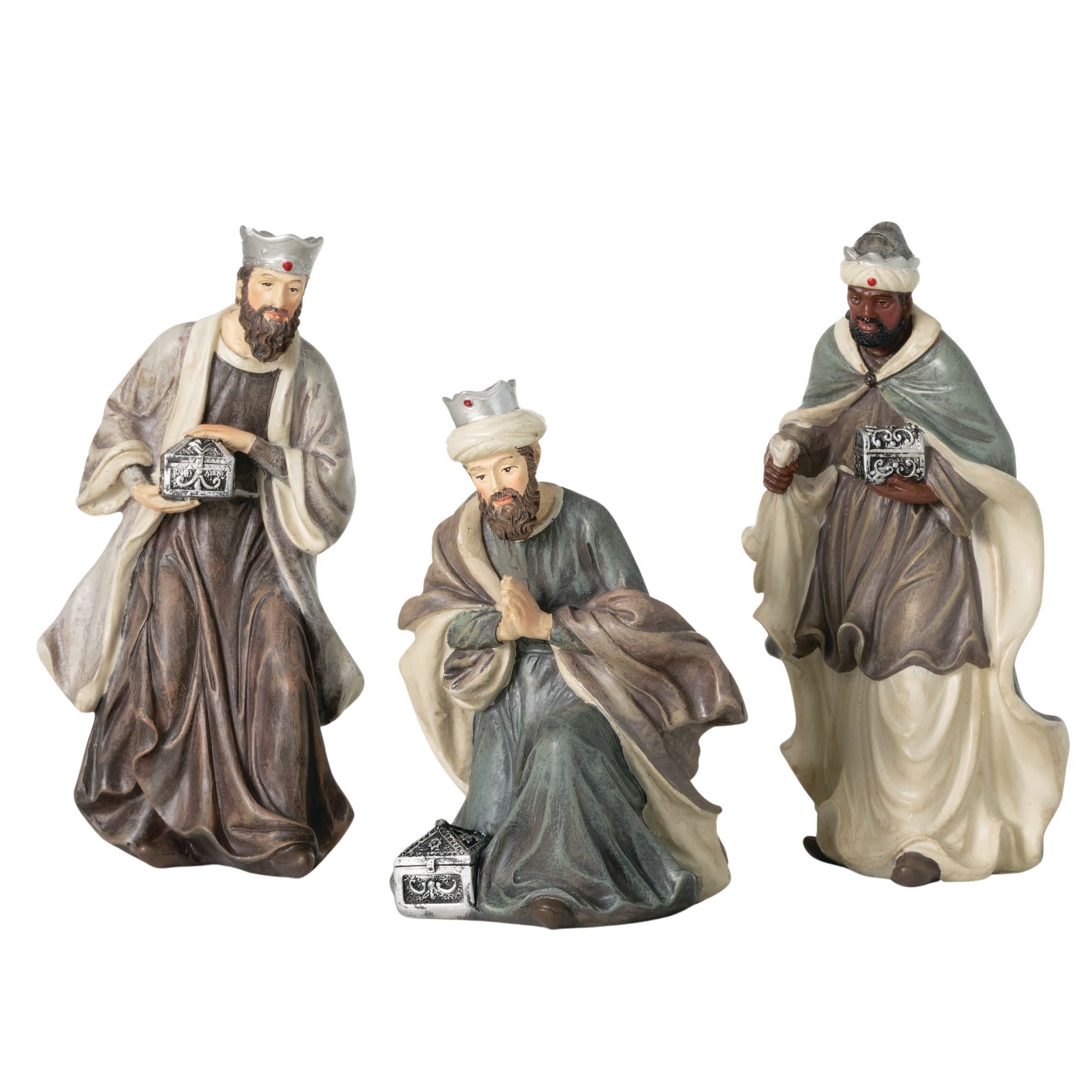 Sullivans PN4213 6.25-Inches Figurine Nativity 3 -Pack Christmas Decor