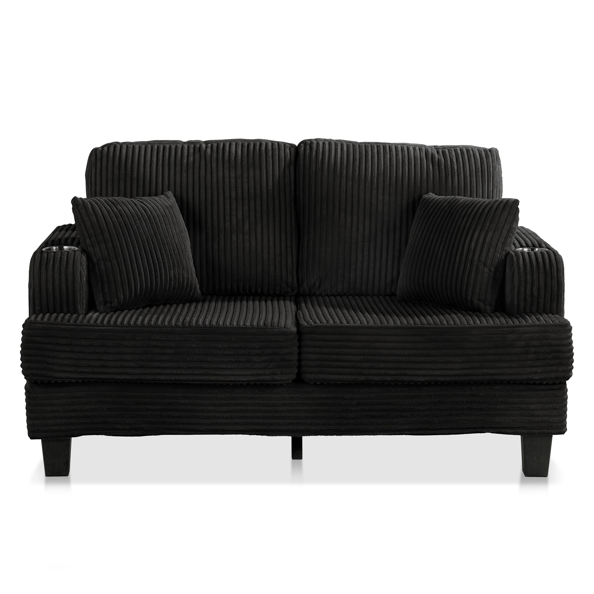Furniture of America IDF-SL6932BK-LV Sofas-Loveseats - View #6