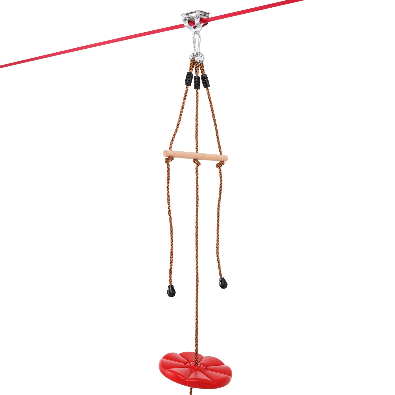GIVIMO - Zipline Kit for Kids and Adult 65 ft Zip Line Kits Up to 500 lb Backyard Outdoor Quick S...
