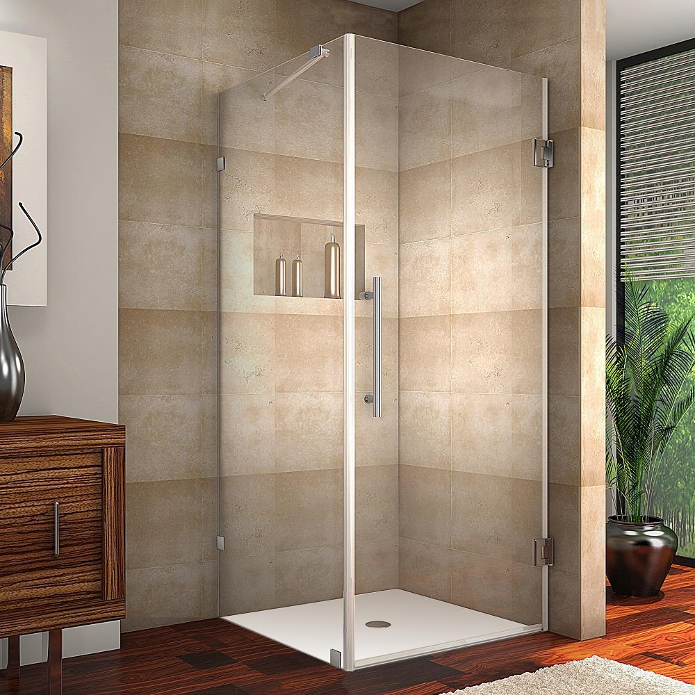 Aston Aquadica Chrome 32 In X 72 In Frameless Hinged Shower Door At 1999