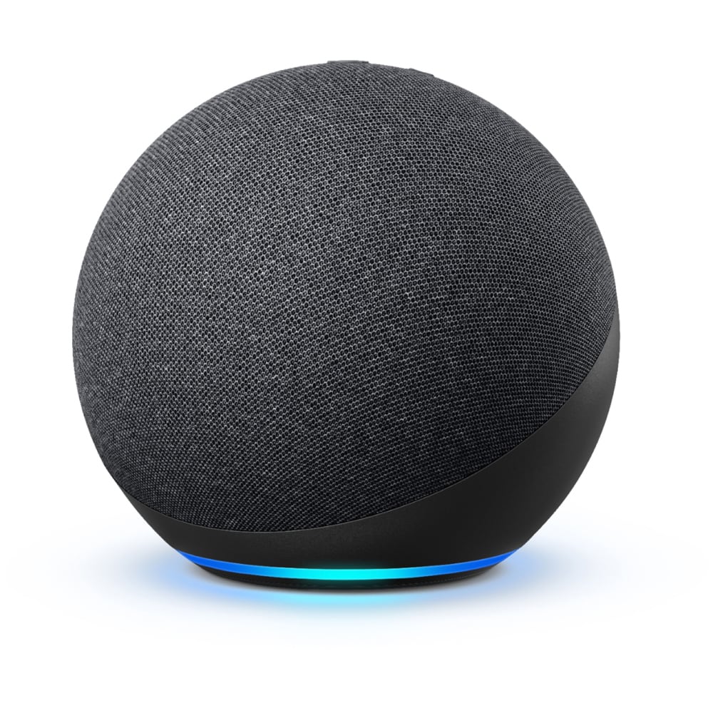Echo (4th Gen) With Premium Sound, Smart Home Hub and Alexa - Charcoal the Speakers & Displays department at