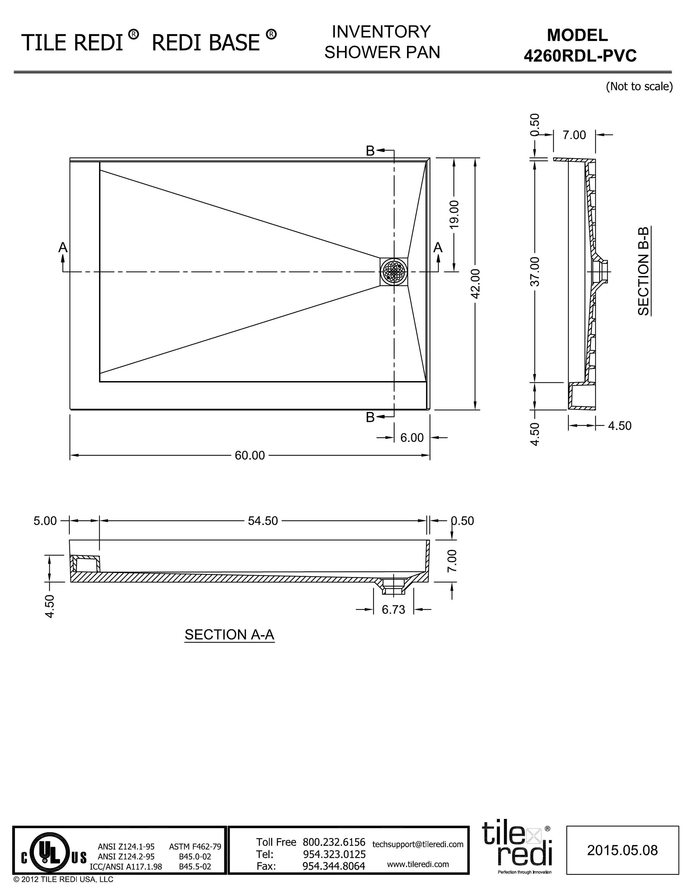 Tile Redi 4260RDL-PVC Shower-Floors - View #9