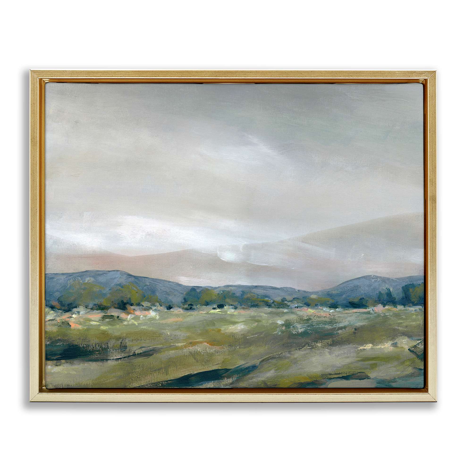 Stupell Industries BS-231-FFG-16X20 Foggy Morning Mountains Floating Frame design by Carol Robinson