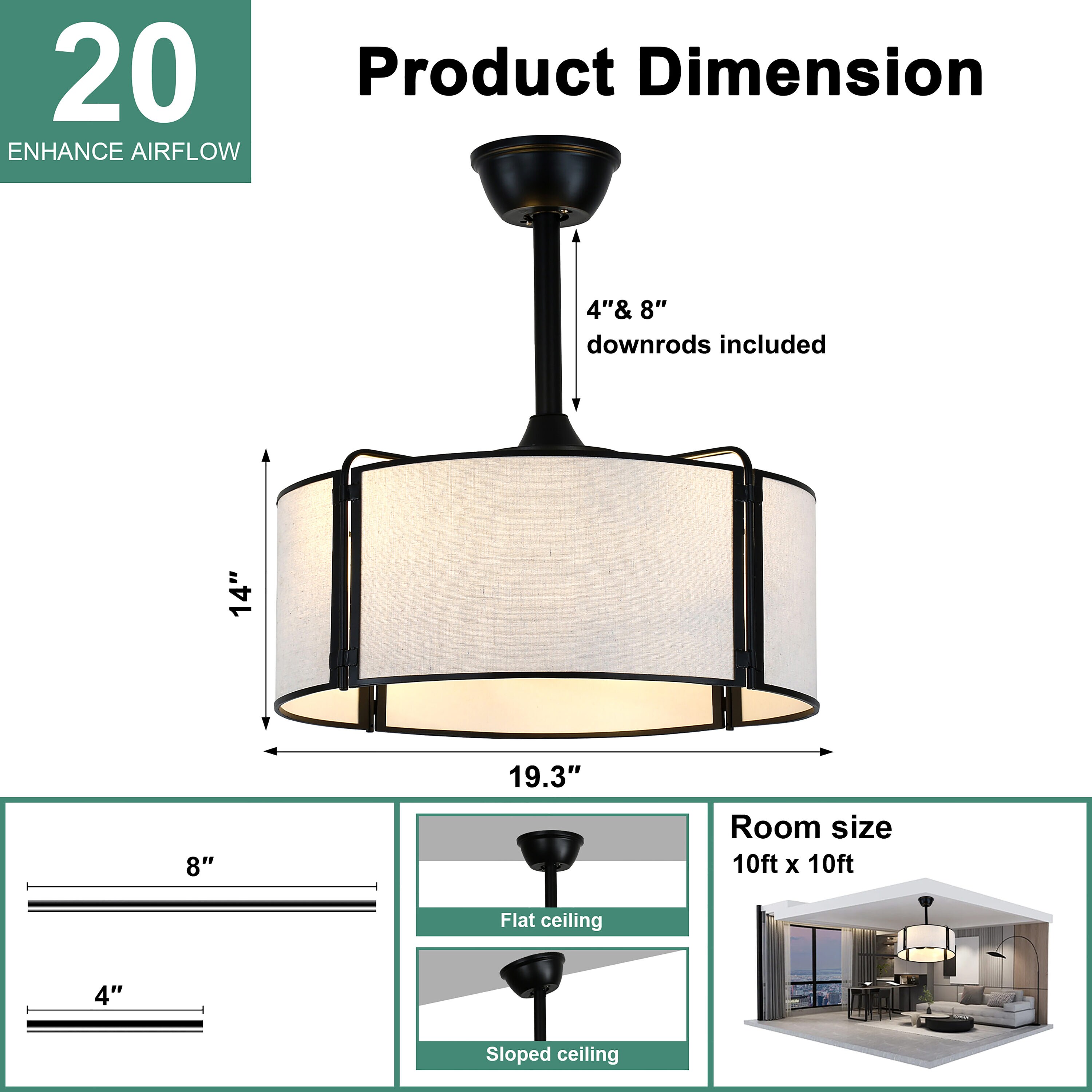 Cusp Barn CS25DC2034B Ceiling-Fans - View #8